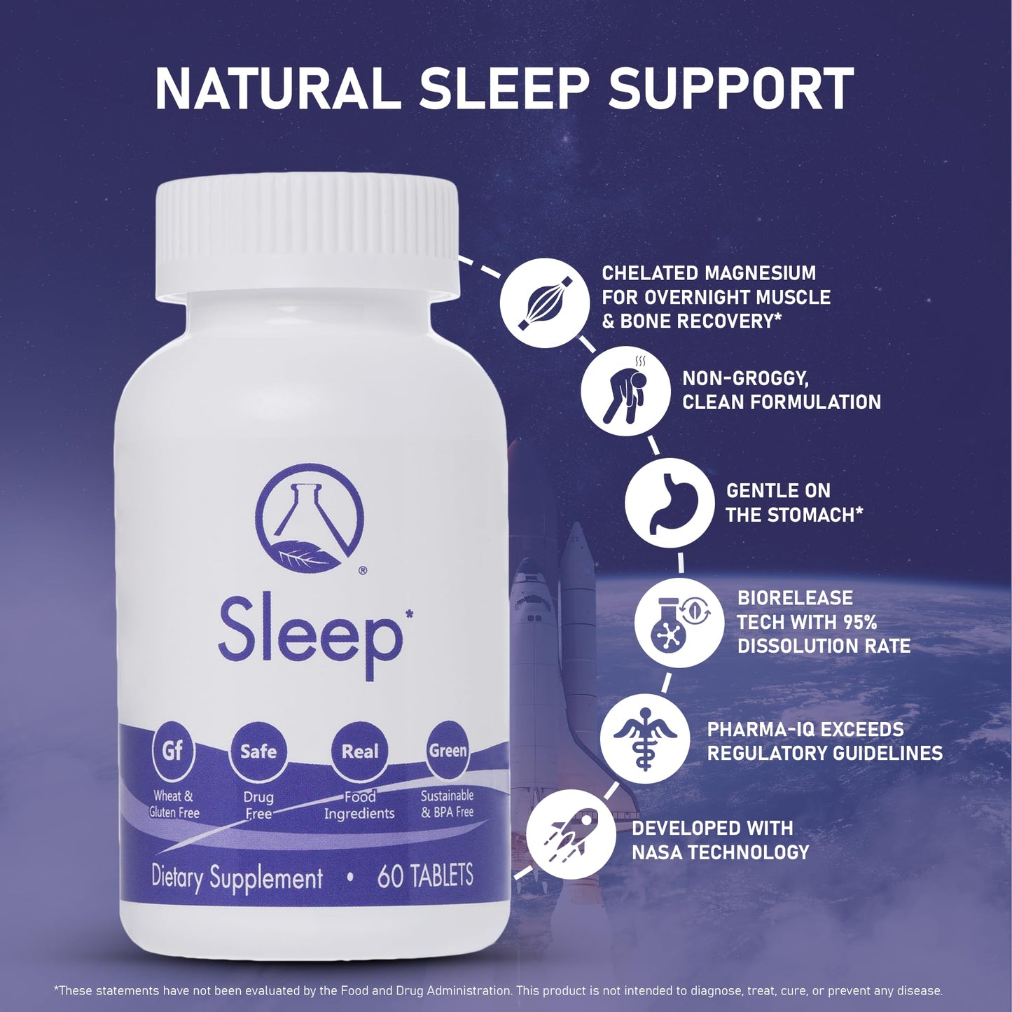 Nugevity Sleep Tablets, 60 Count