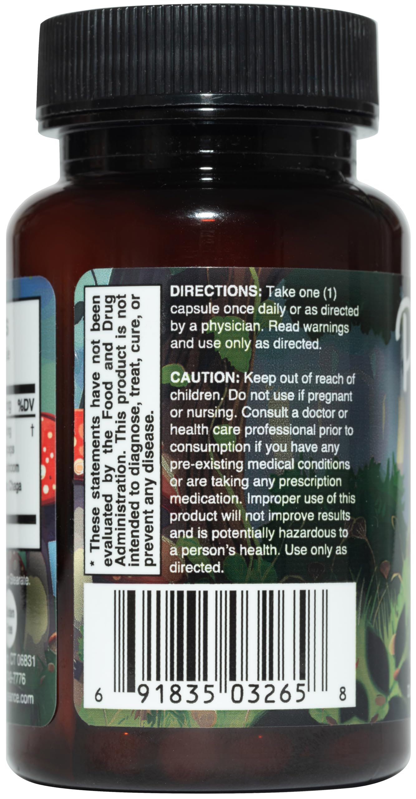 Pentaspore Natural Mushroom Complex for Mind and Body Capsule, 1 Count