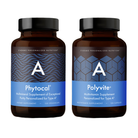 D'Adamo Personalized Nutrition Optimal Health Stack (Blood Type A) 120 Capsules
