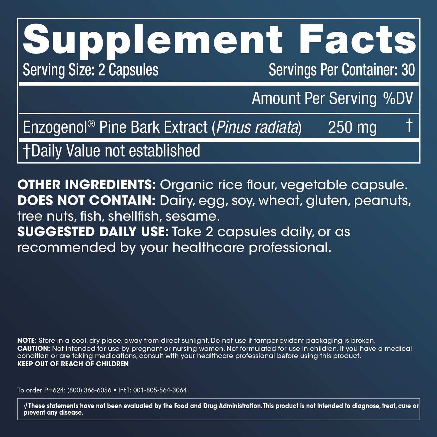 ProHealth Enzogenol Pine Bark Extract Capsules, 60 Count
