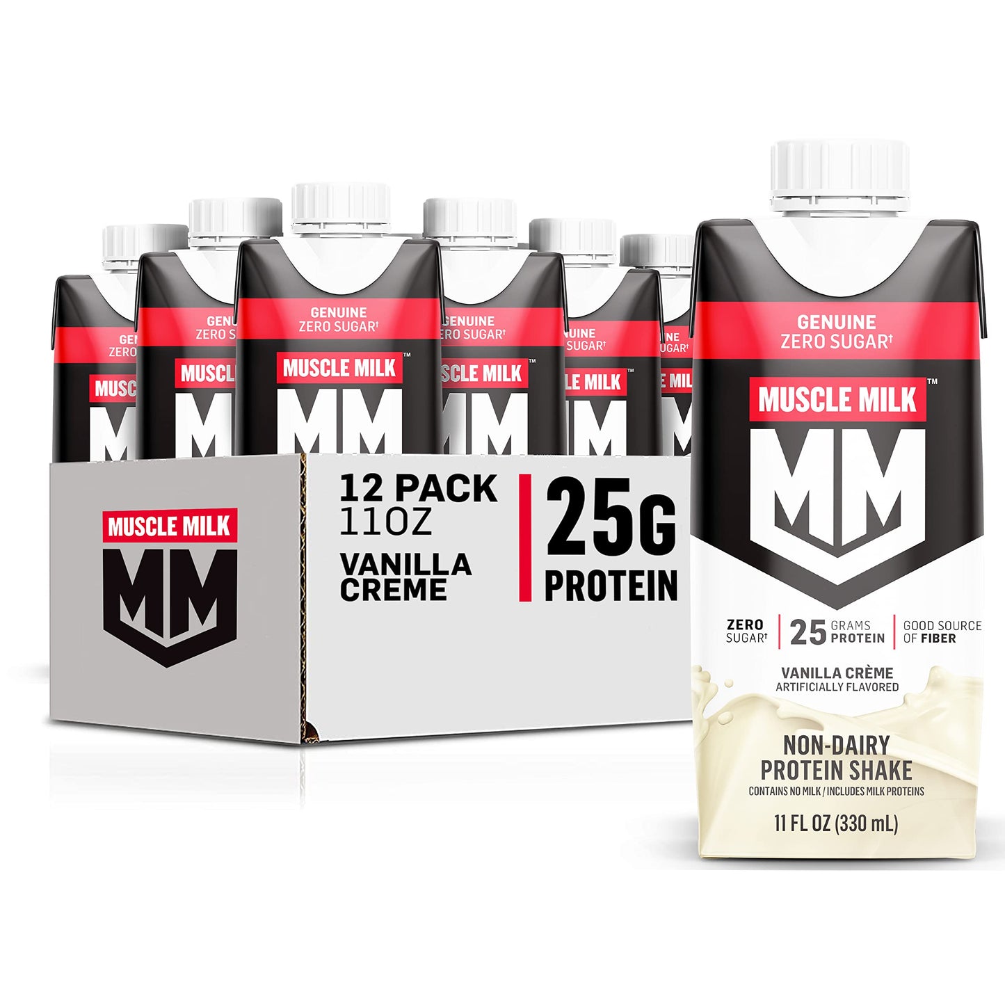 Muscle Milk Genuine Protein Shake Vanilla Crème Bottle, 132 Fl Oz