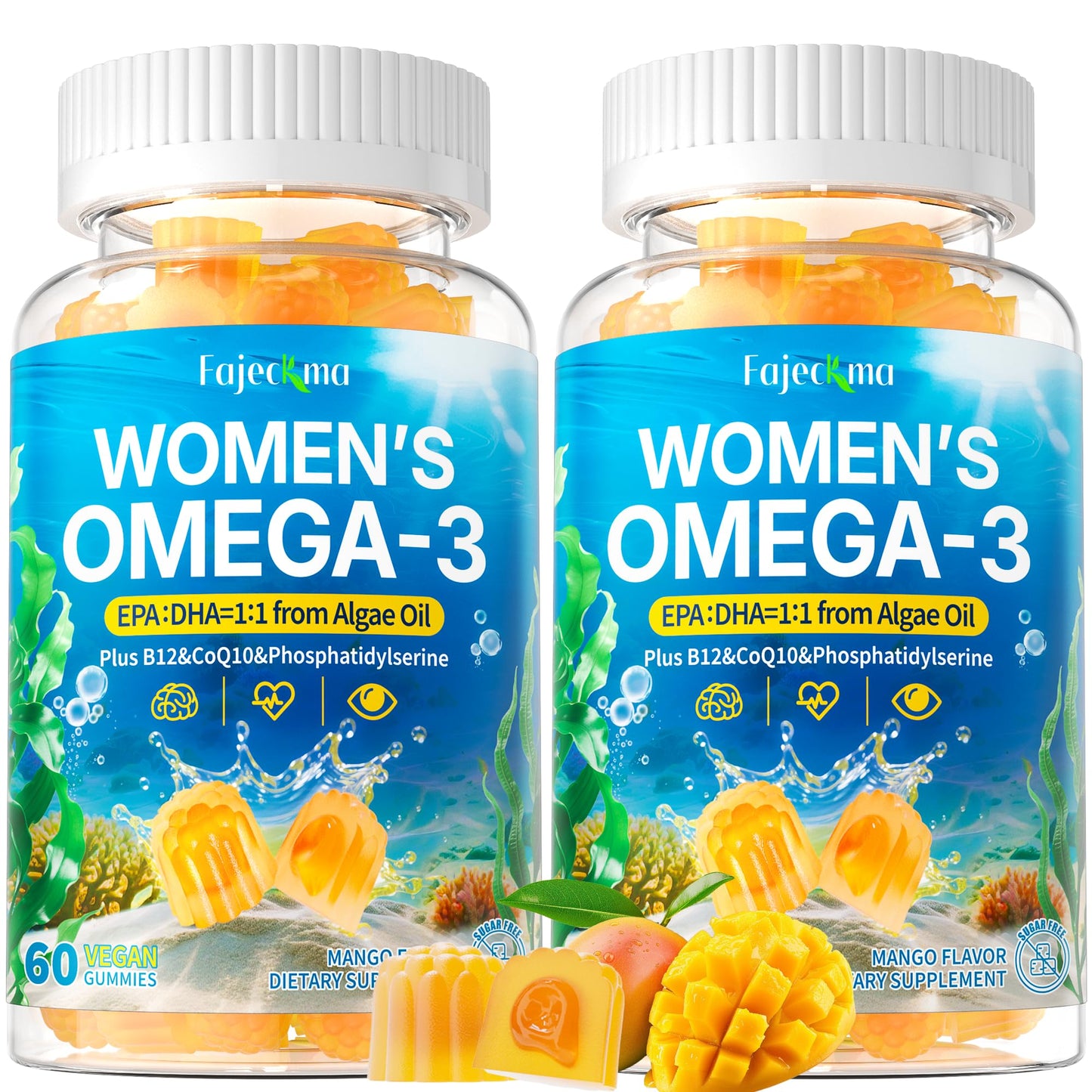 Fajeckma Women's Omega-3 Gummies 120 Count