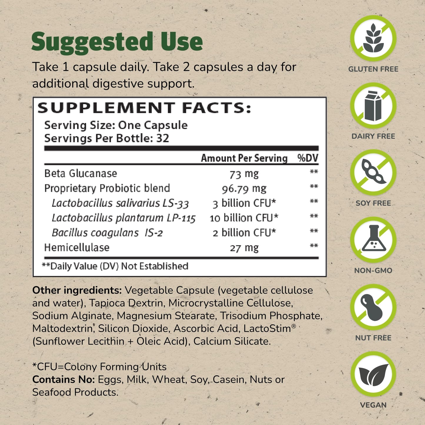 TruFlora Master Supplements Probiotic & Enzyme Capsule, 64 Count