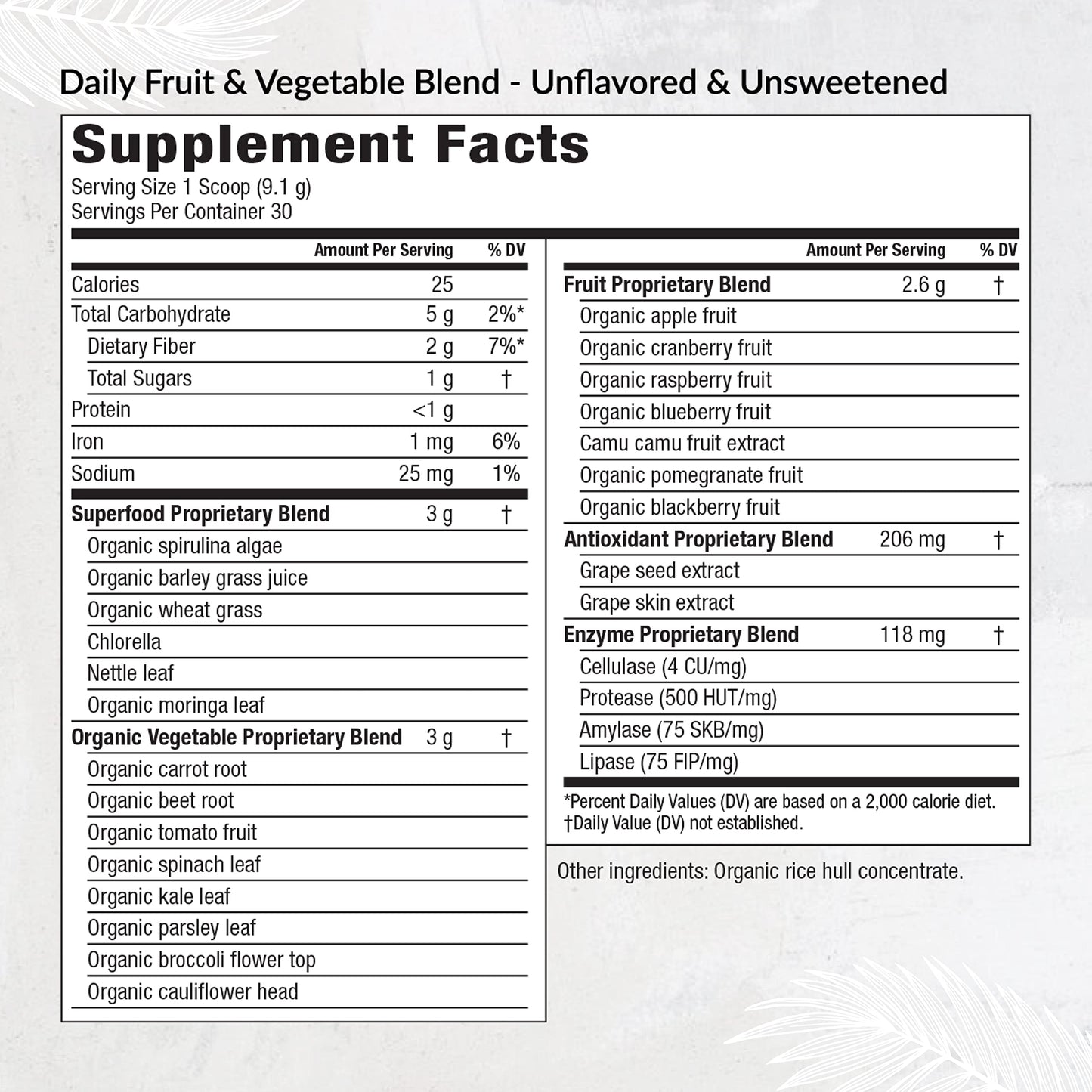 Equilife Daily Fruit & Vegetable Green Powder 9.6 Ounce