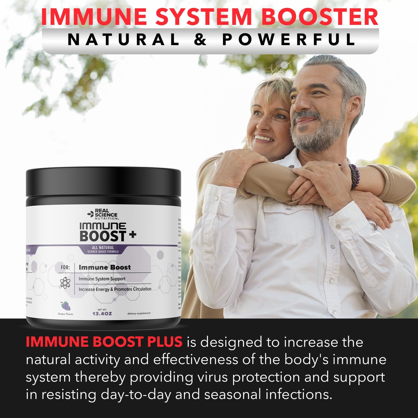 Real Science Nutrition Immune Boost Plus Powder 1 Count