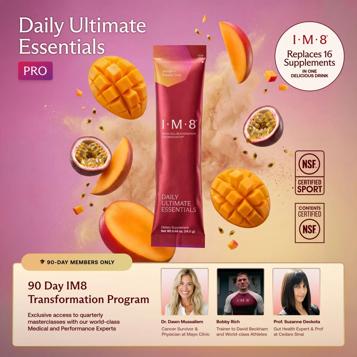 IM8 Daily Ultimate Essentials All-in-One Multivitamin Supplement Powder 14.7 Ounce