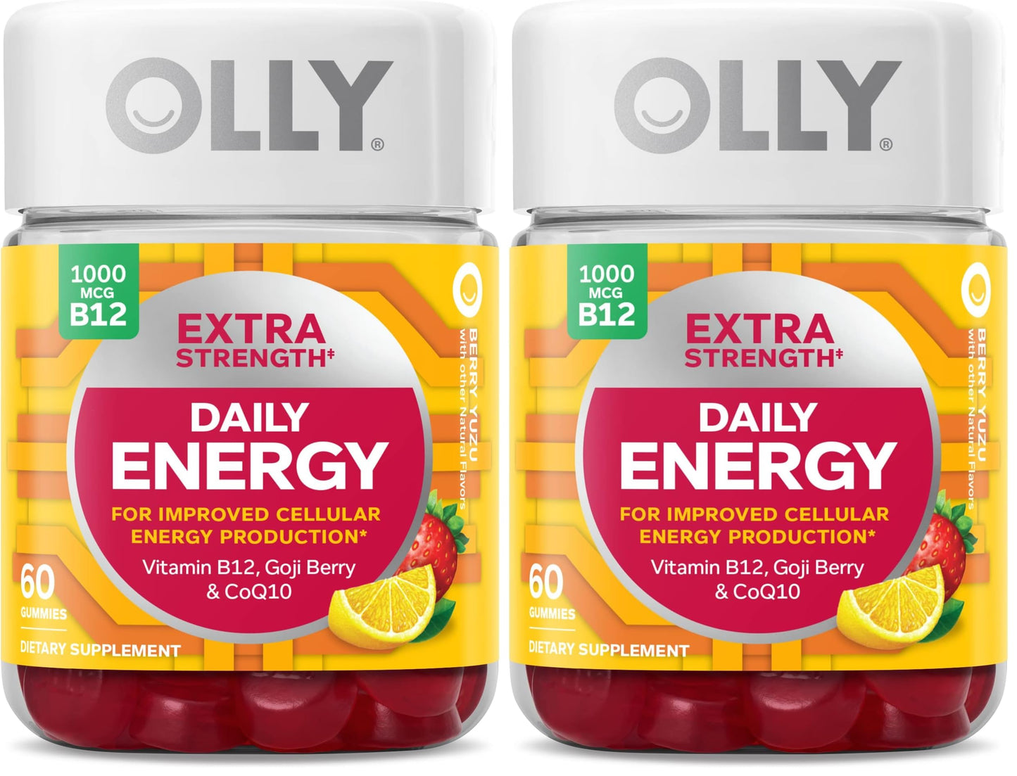 OLLY Extra Strength Daily Energy Gummy, 120 Gummies