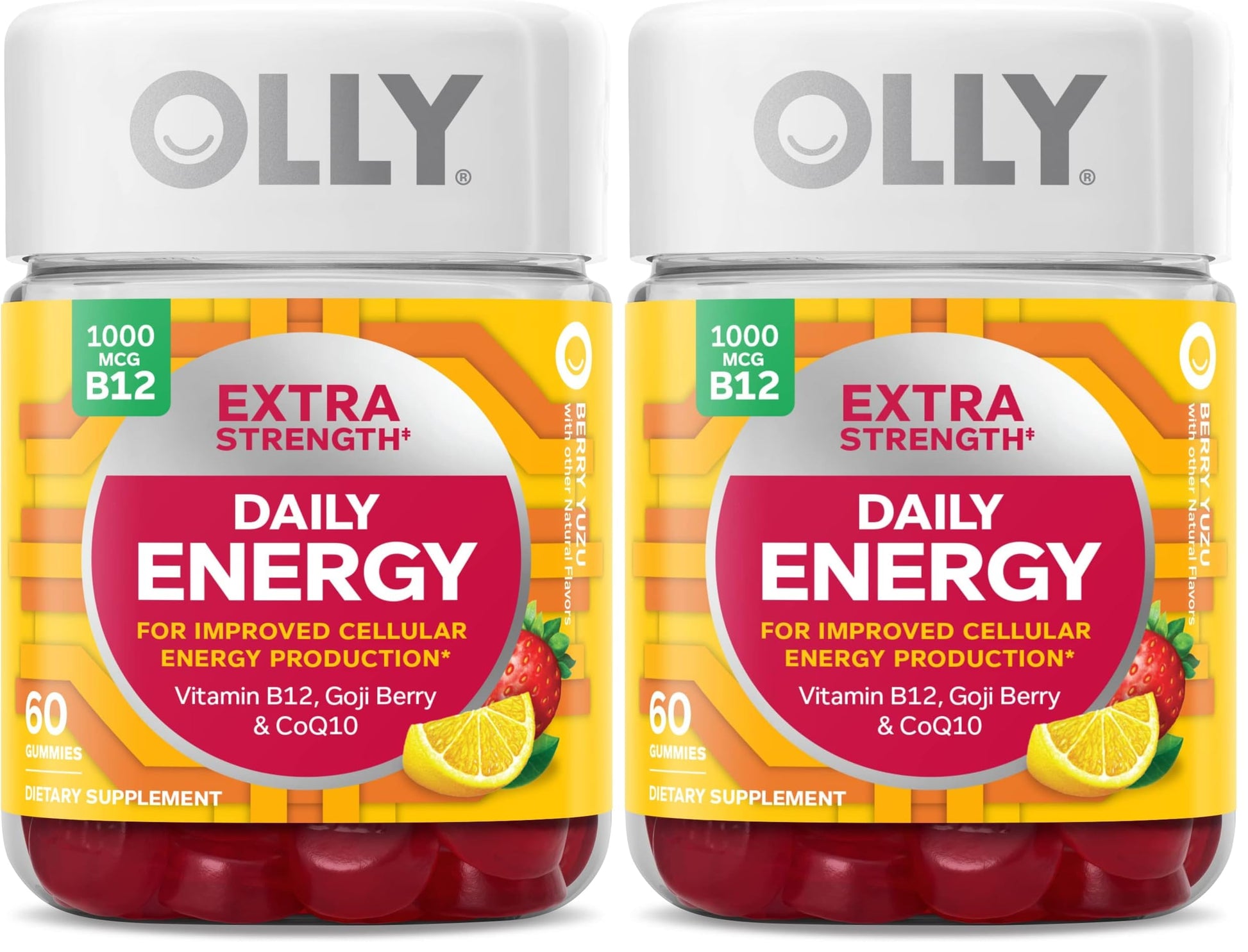 OLLY Extra Strength Daily Energy Gummy, 120 Gummies