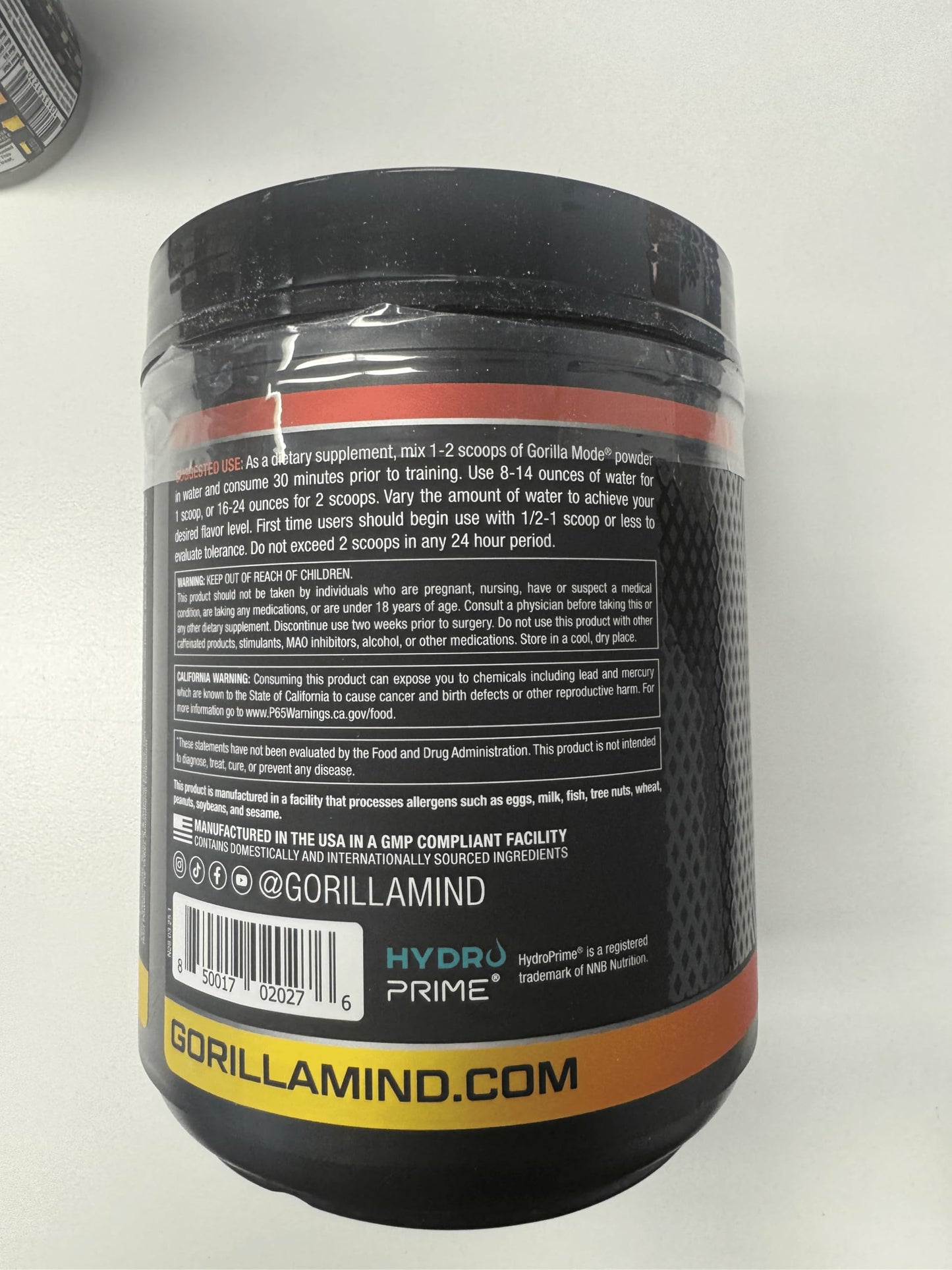 Gorilla Mind Gorilla Mode Pre Workout Powder 28.2192 Servings