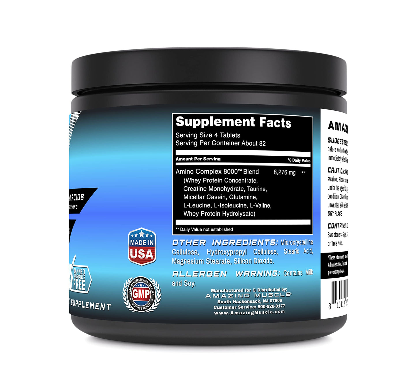 Amazing Muscle Amino Complex Supplement Tablet, 1 Count