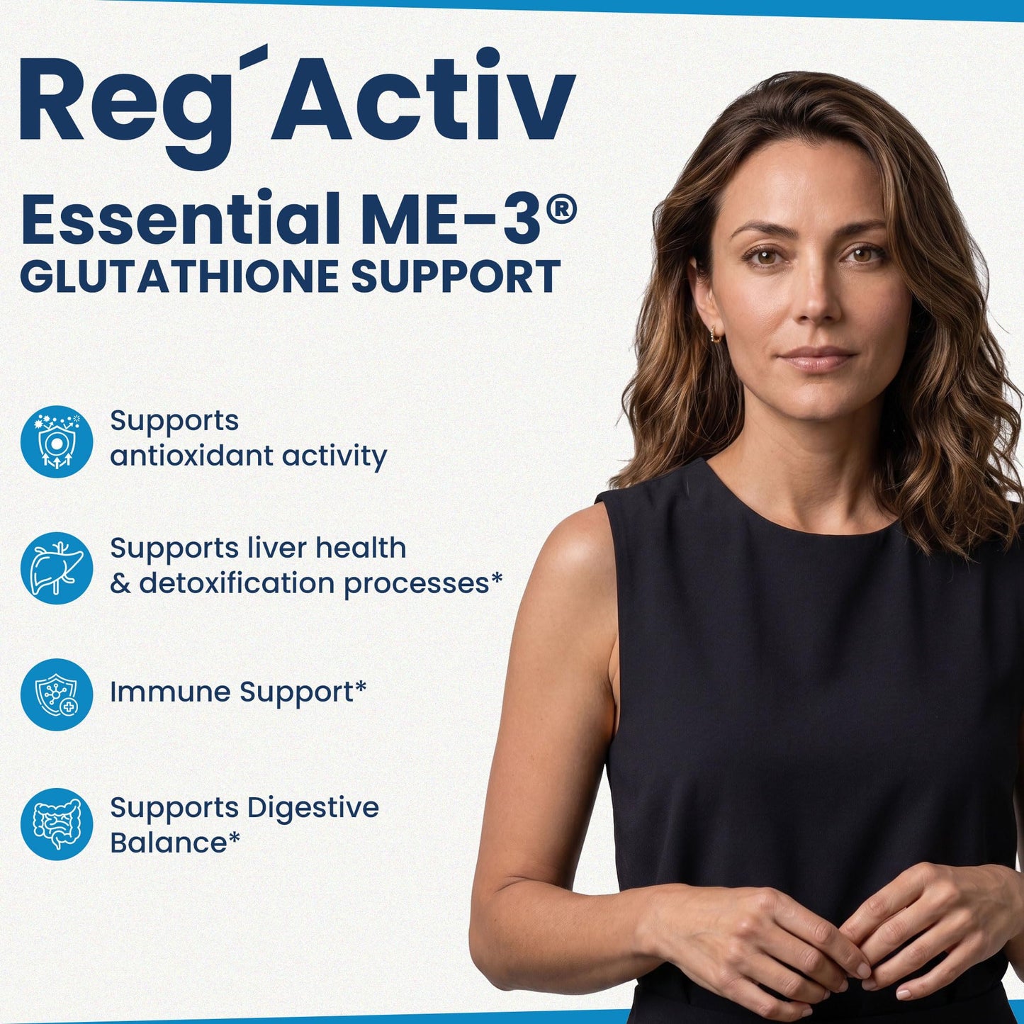 Reg'Activ Essential ME-3 Glutathione Supplement Probiotic Capsules, 30 Count