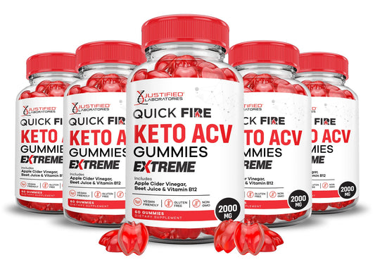 Justified Laboratories Quick Fire Keto ACV Gummies Extreme 2000MG 300 Gummies