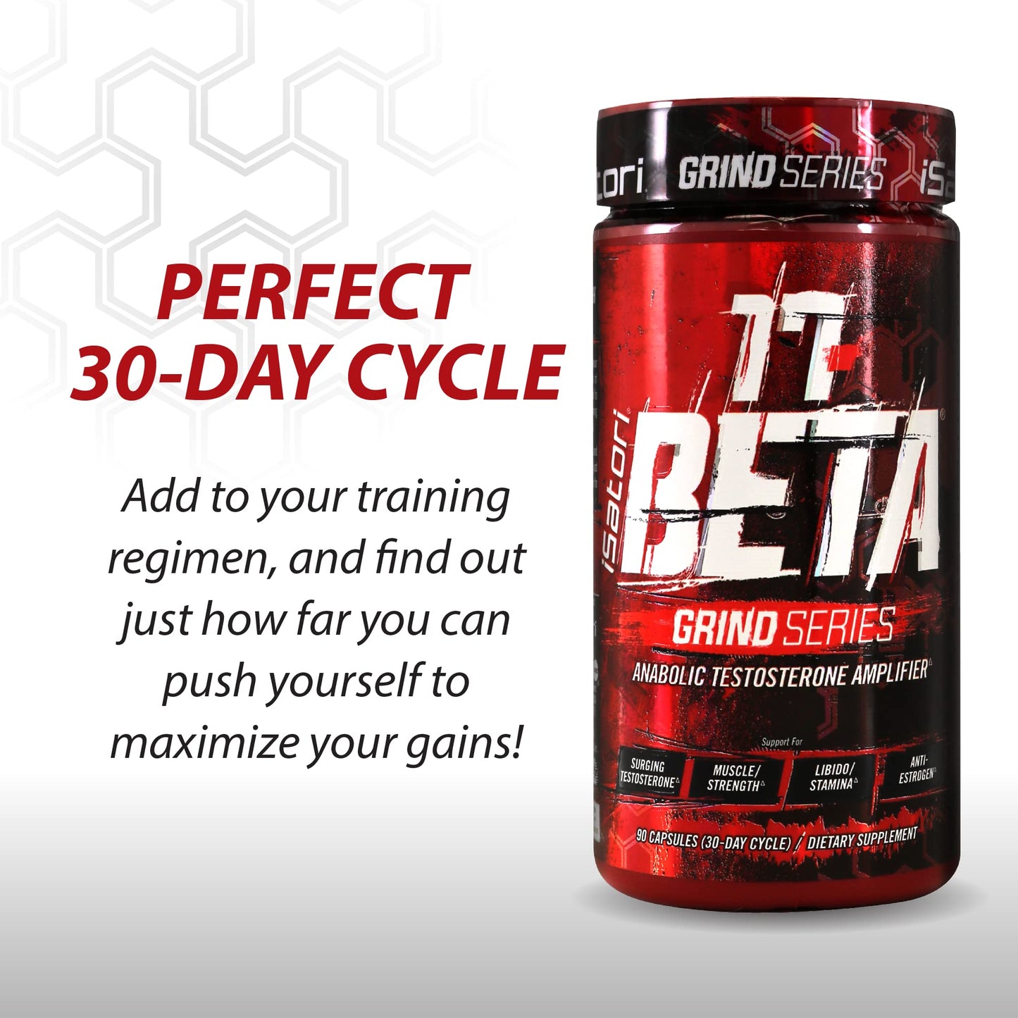 iSatori 17-Beta Anabolic Testosterone Booster Capsules, 90 Count