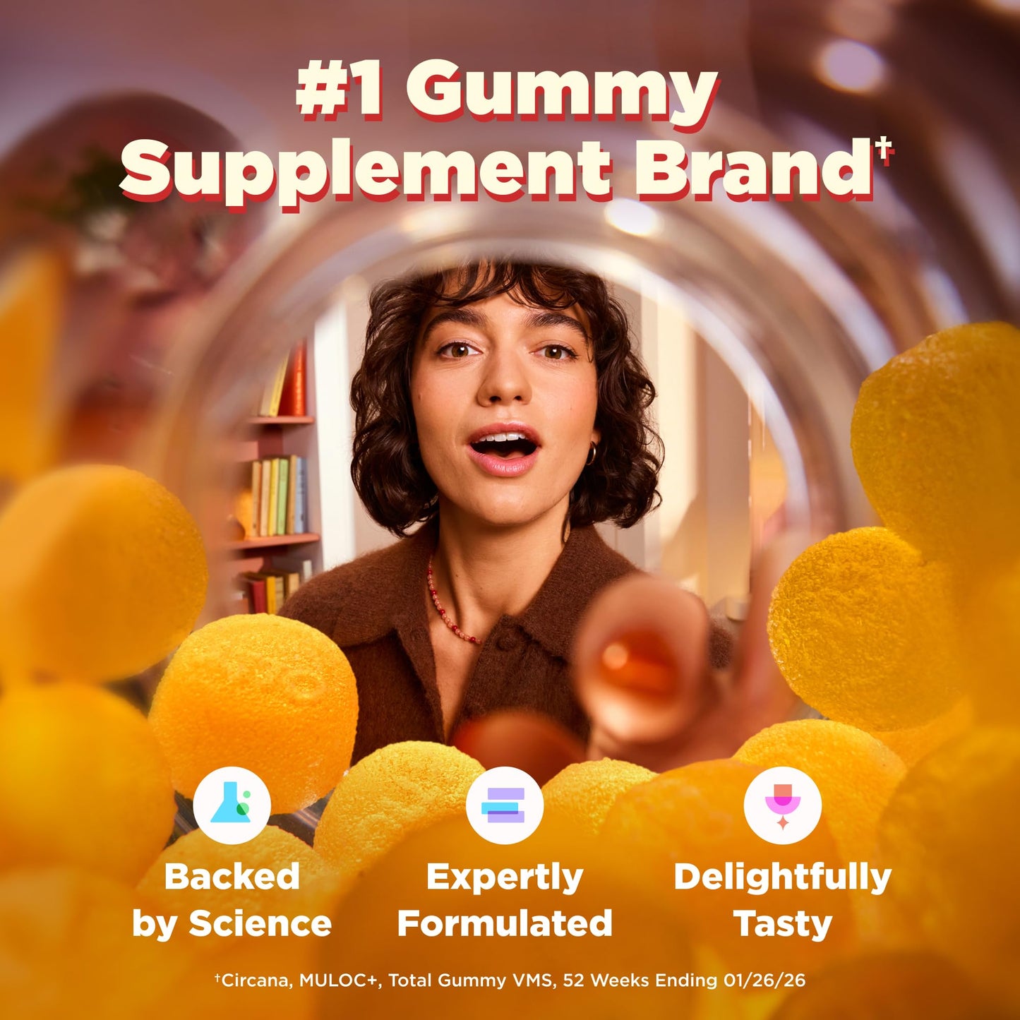 OLLY Fiber Gummy Rings, 100 Count