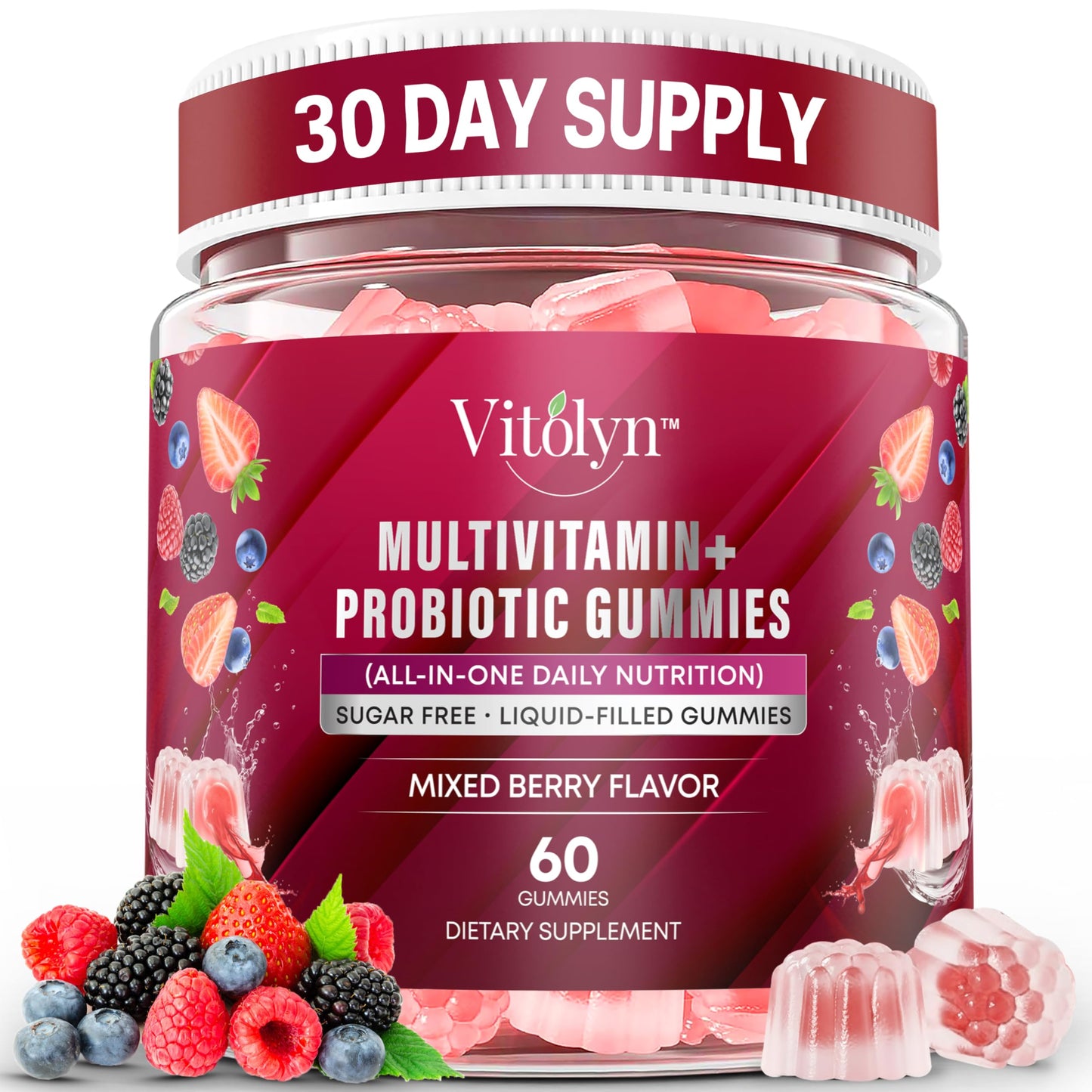 Vitolyn Methylated Multivitamin Gummies, 60 Count