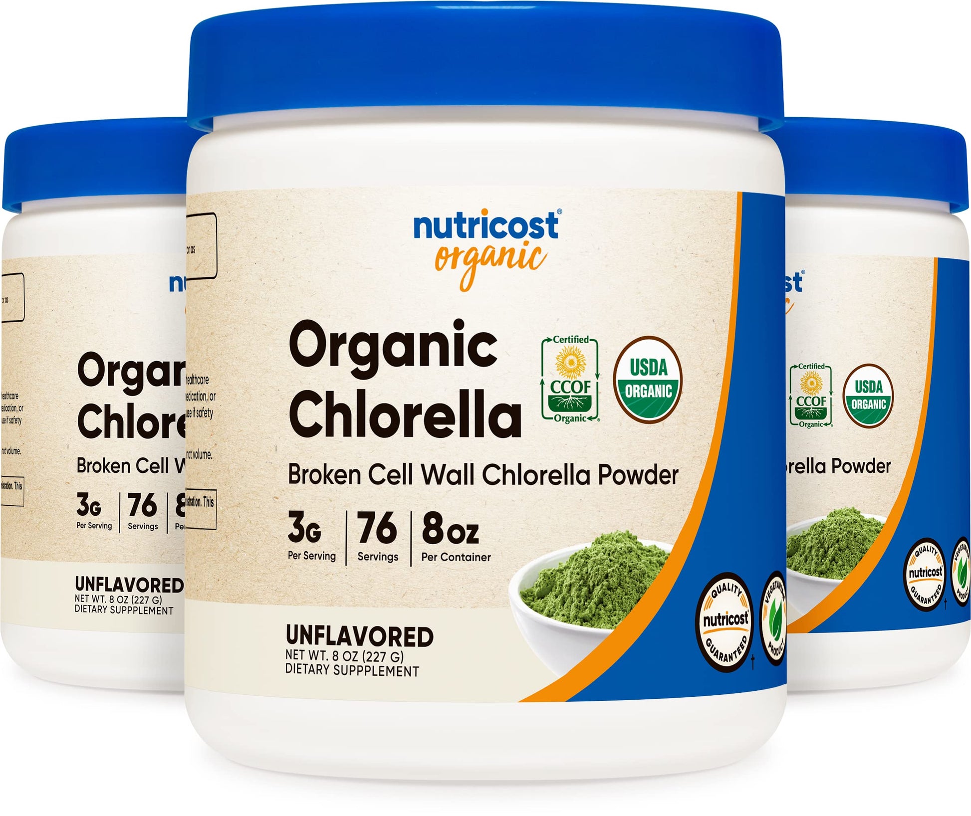 Nutricost Organic Chlorella Powder, 24 Servings