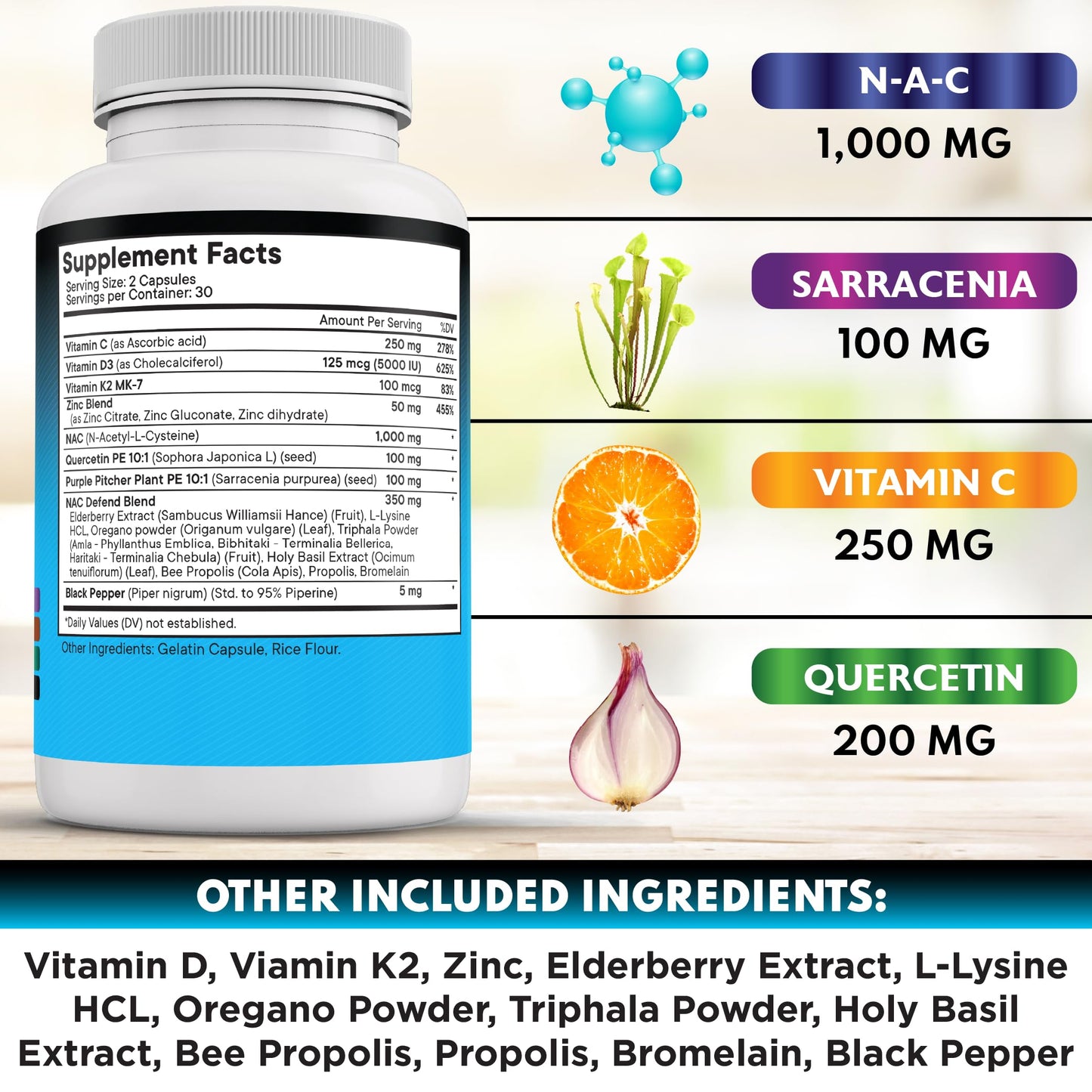 NEW AGE NAC N-Acetyl Cysteine Capsule 120 Capsules