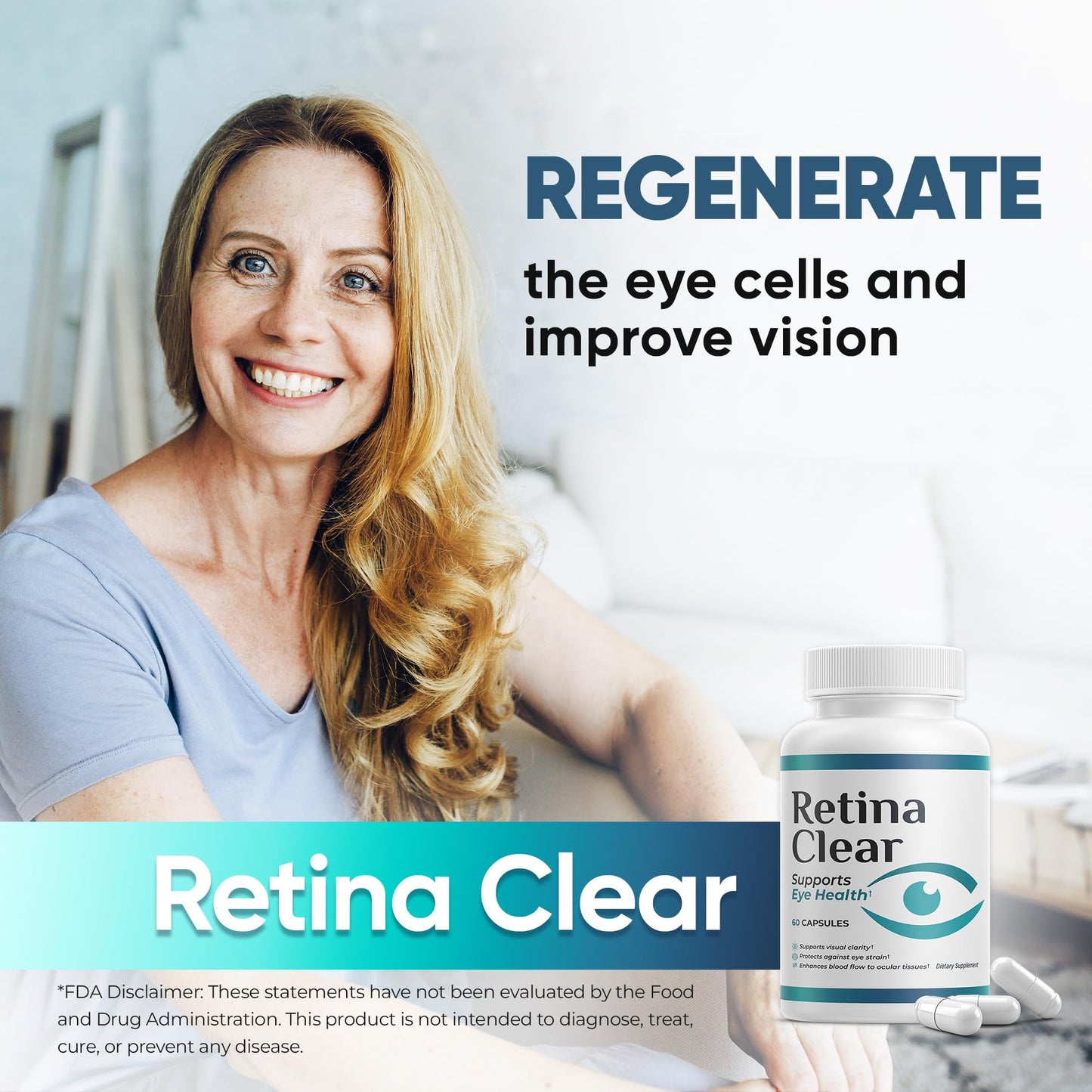 Retina Clear Vision Support Supplement 360 Capsules