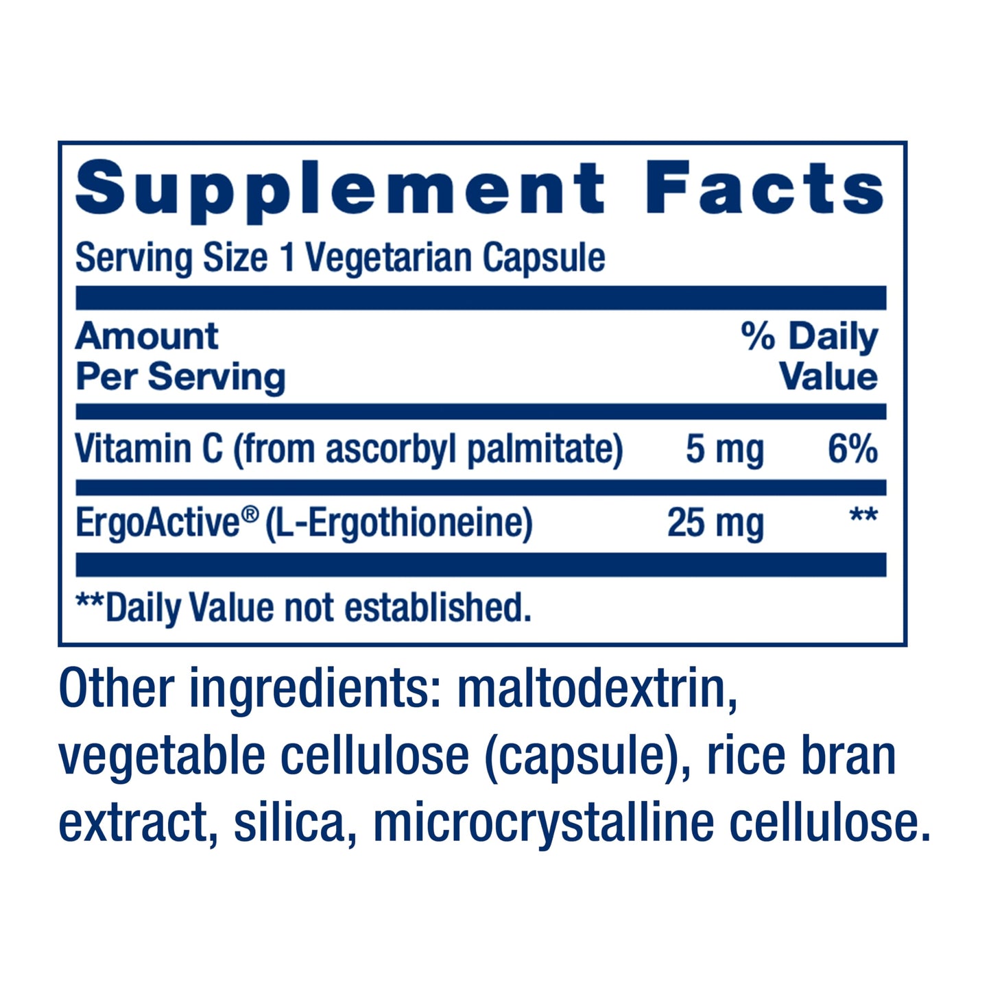Life Extension Mega L-Ergothioneine 30 Capsules