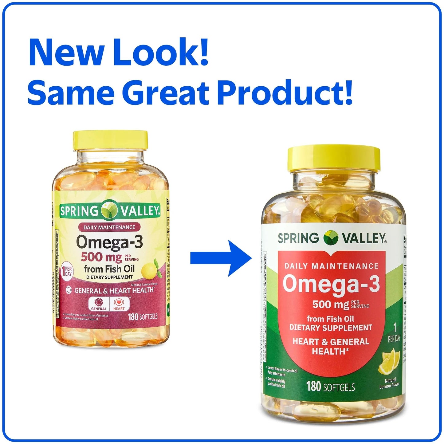 SUREFECT Omega-3 500 mg from Fish Oil Softgels 180 Count