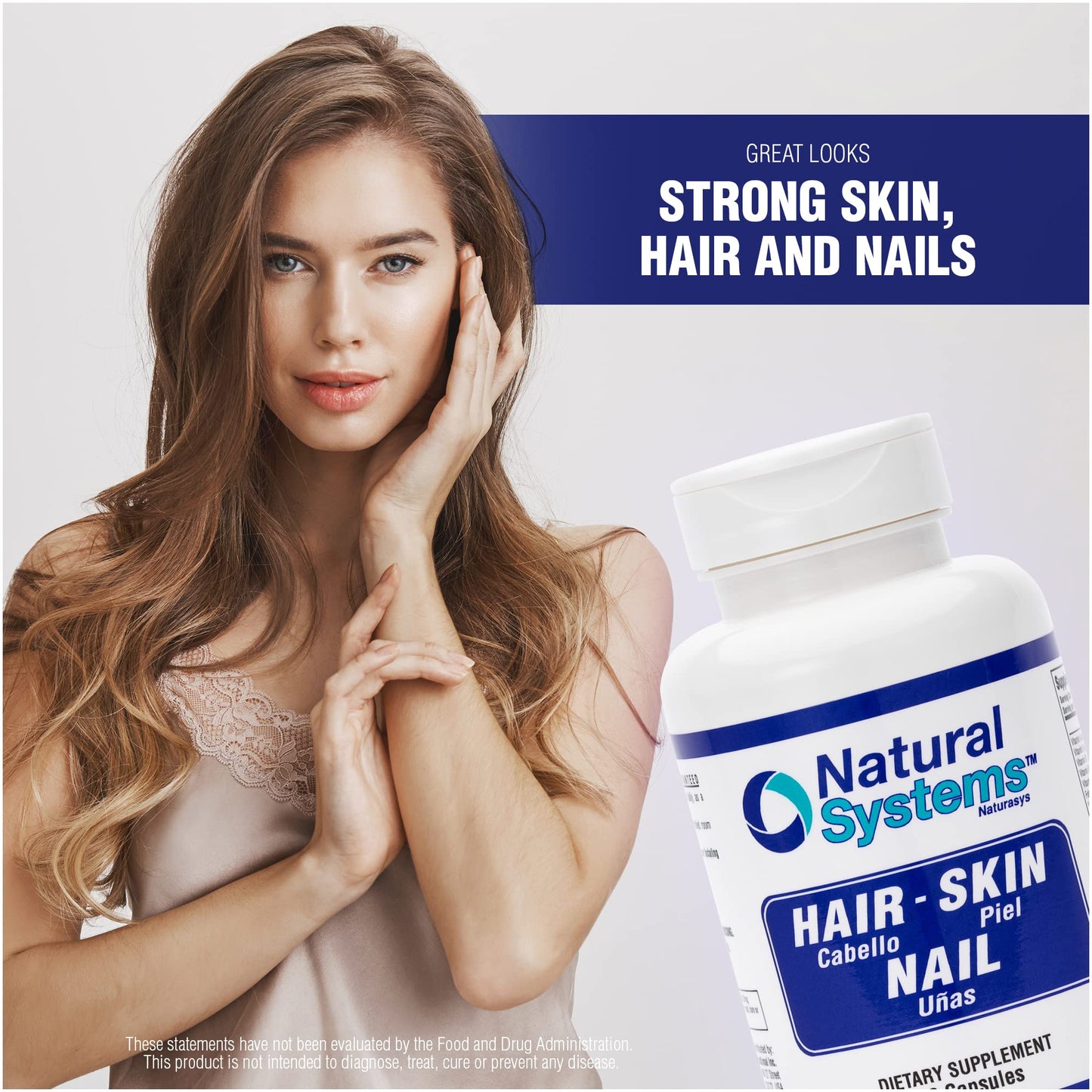 Natural Systems Naturasys Hair Skin and Nails Biotin Supplement Capsule 60 Count