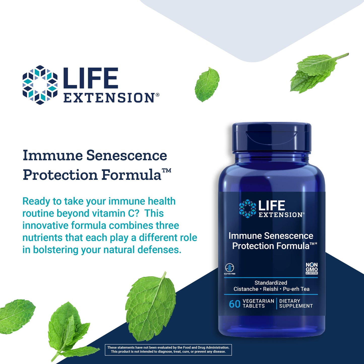 Life Extension Immune Senescence Protection Formula 60 Tablets