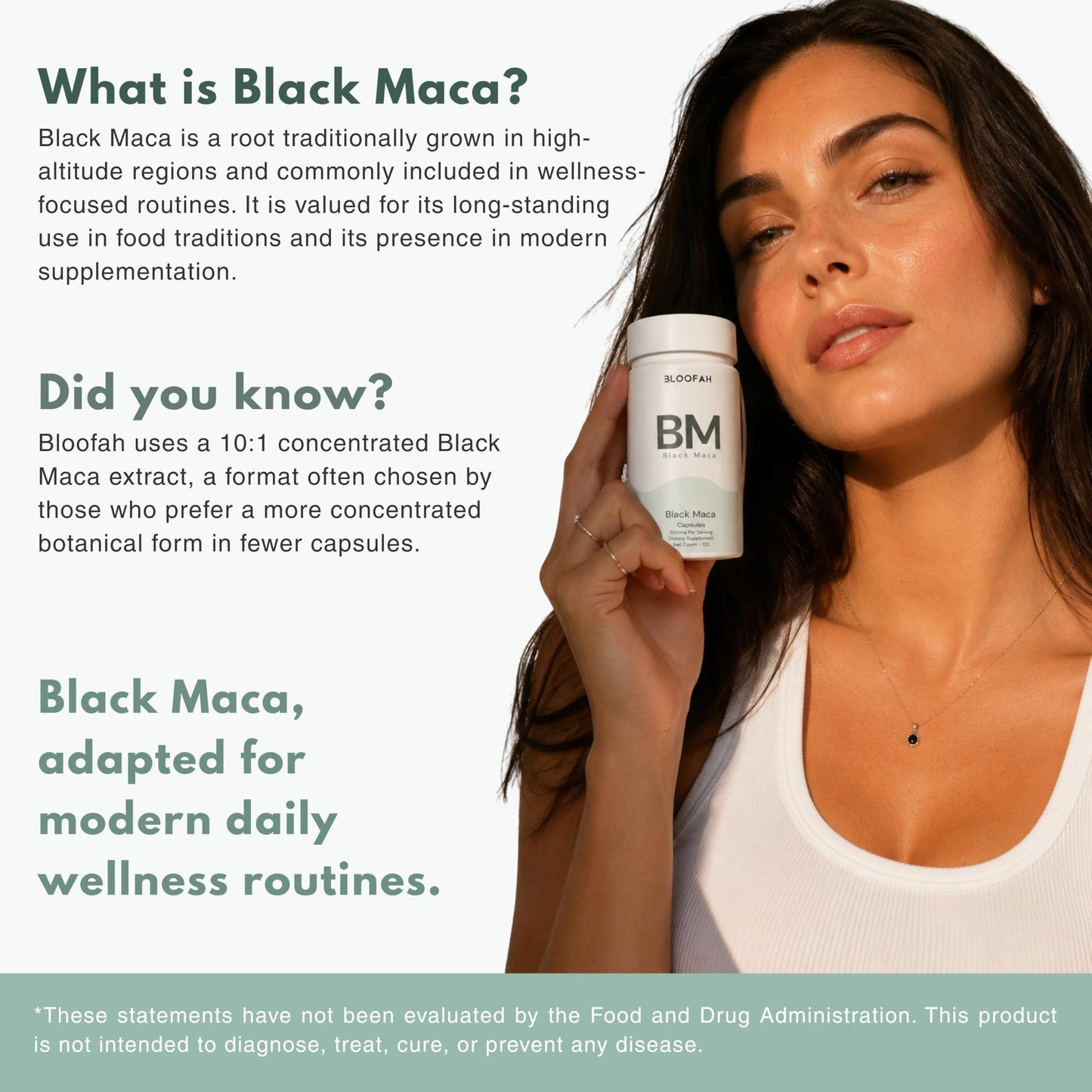 Bloofah BM Black Maca Capsules 500mg, 120 Capsules