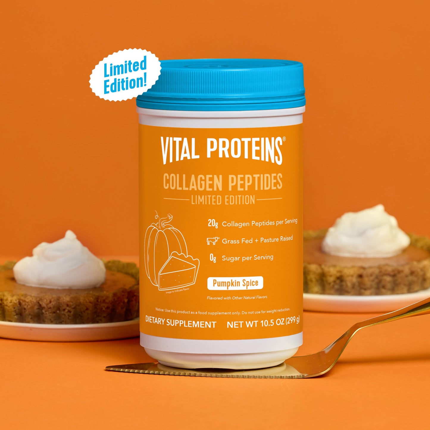 Vital Proteins Collagen Peptides Pumpkin Spice Powder 10.5 oz