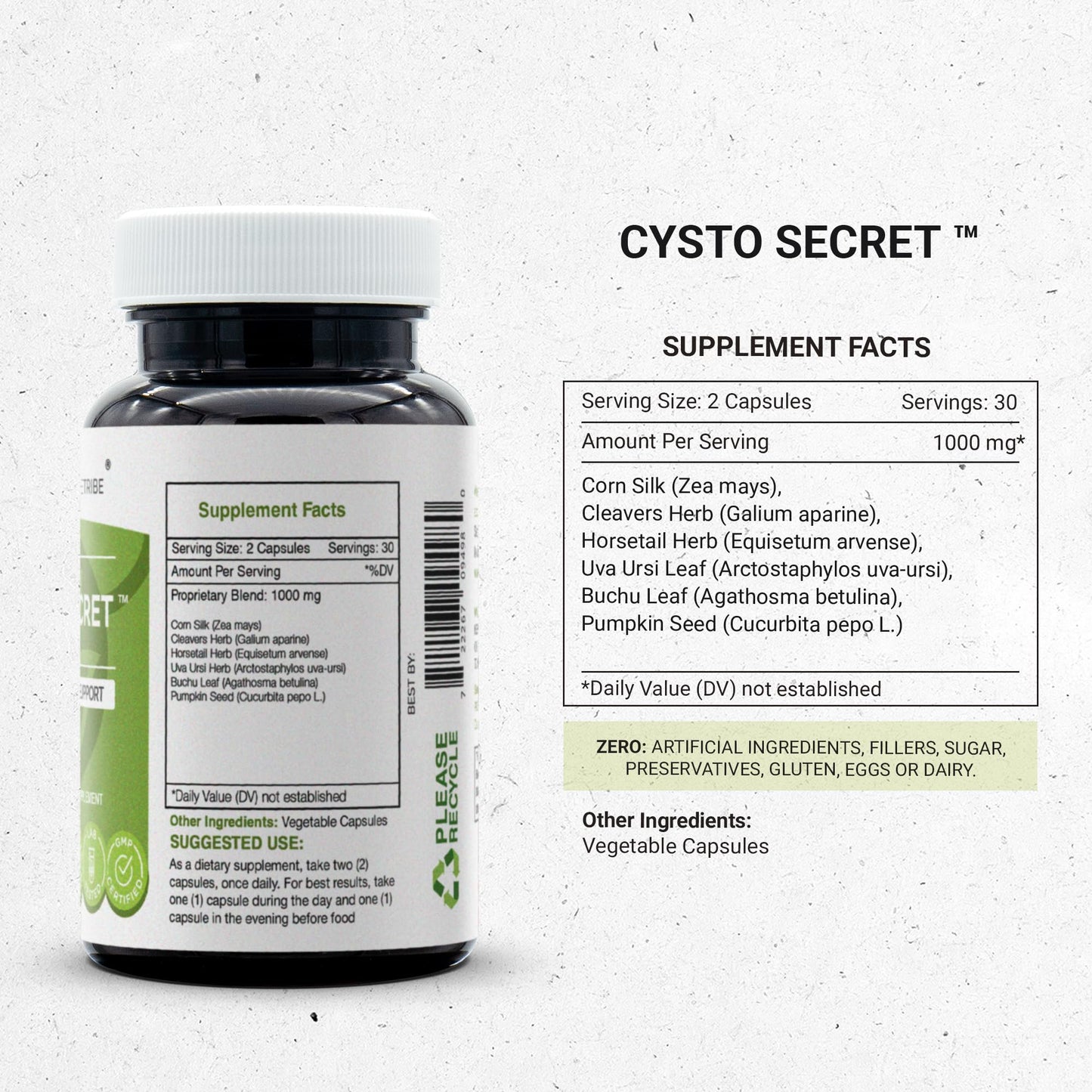 Secrets of the Tribe Cysto Secret 60 Capsules