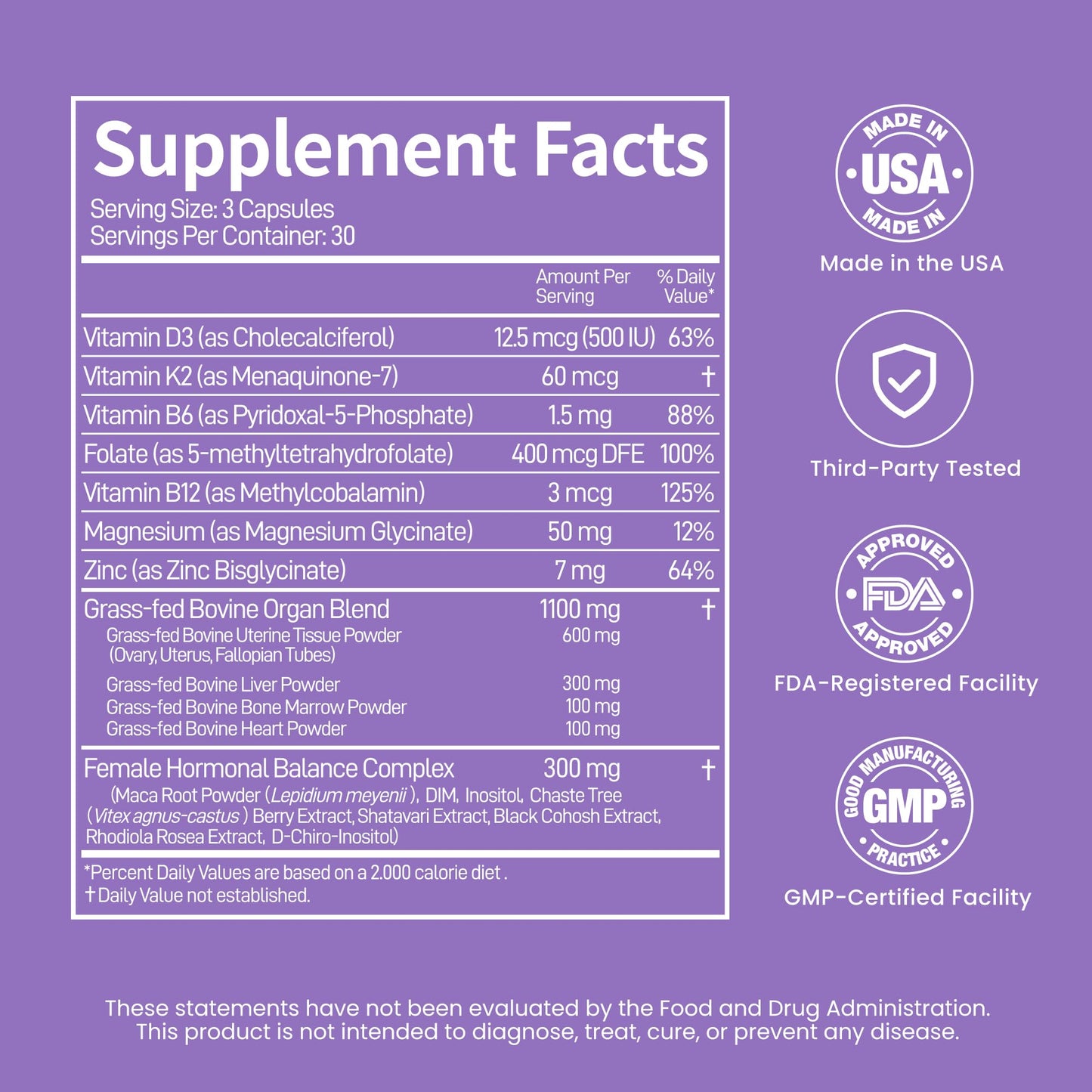 NEUNEST Beef Organ Supplement Capsules, 360 Capsules