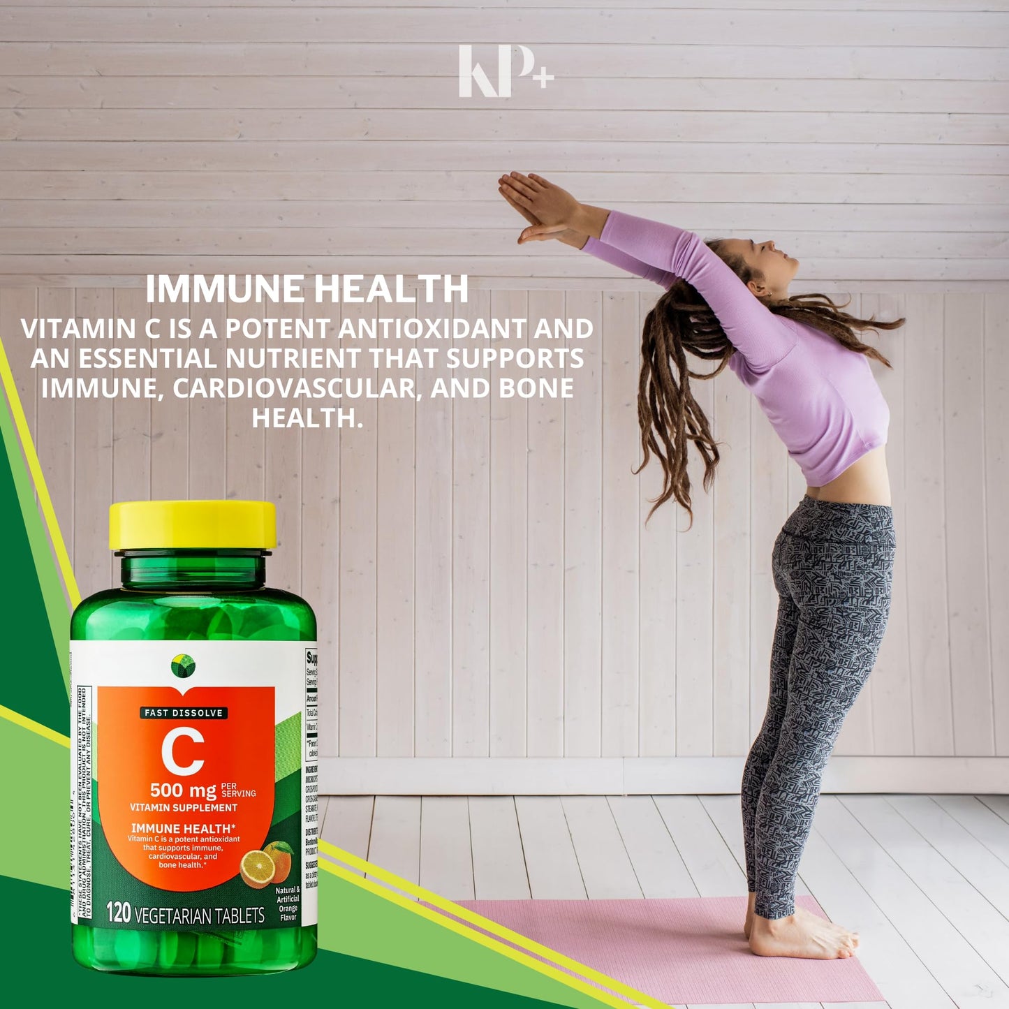 KP+ Vitamin C 500 mg 120 Tablets