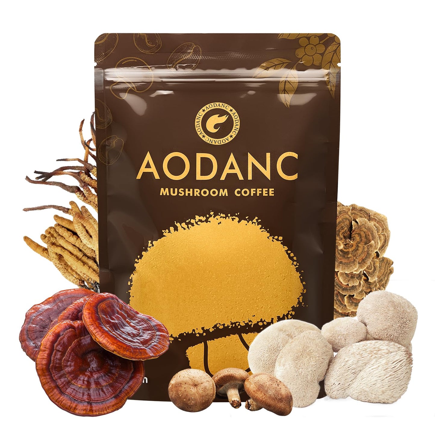 AODANC Mushroom Coffee Powder 6.35 Ounce (Pack of 1)
