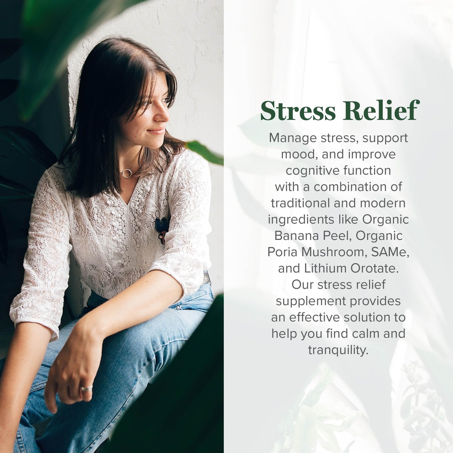 Global Healing Center Stress Relief Supplement with Lithium Orotate - Advanced Calm Support, 60 Capsules