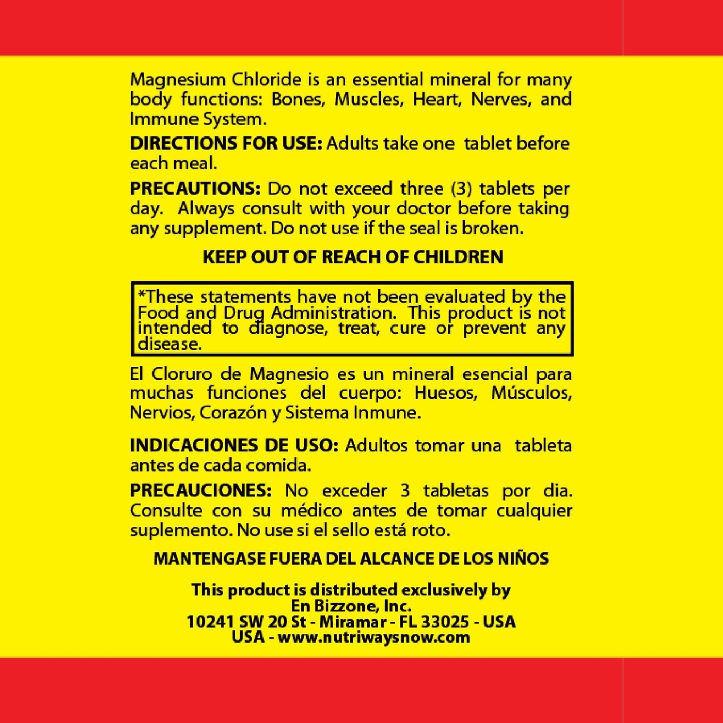 Cloru-Mag Plus Magnesium Chloride Tablets, 140 Tablets
