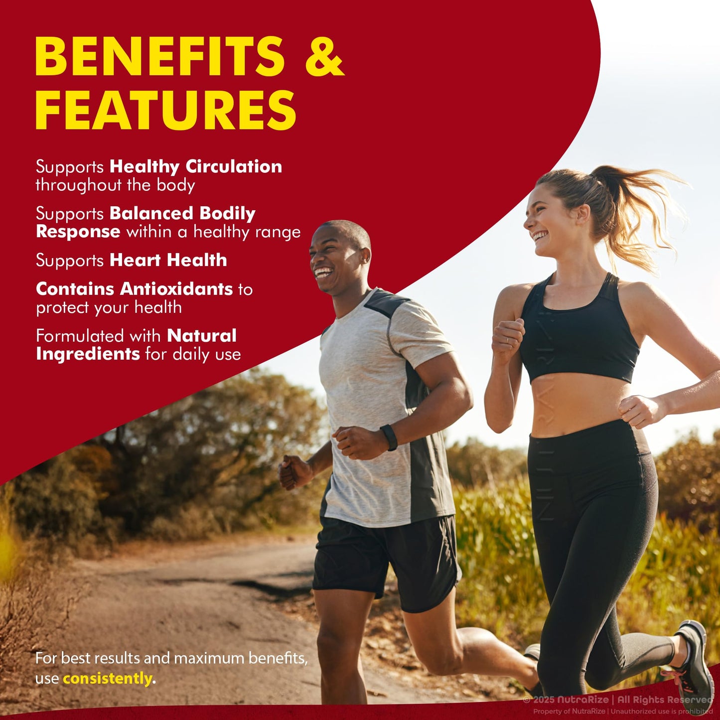NutraRize Blood Flow Max Capsules, 120 Capsules