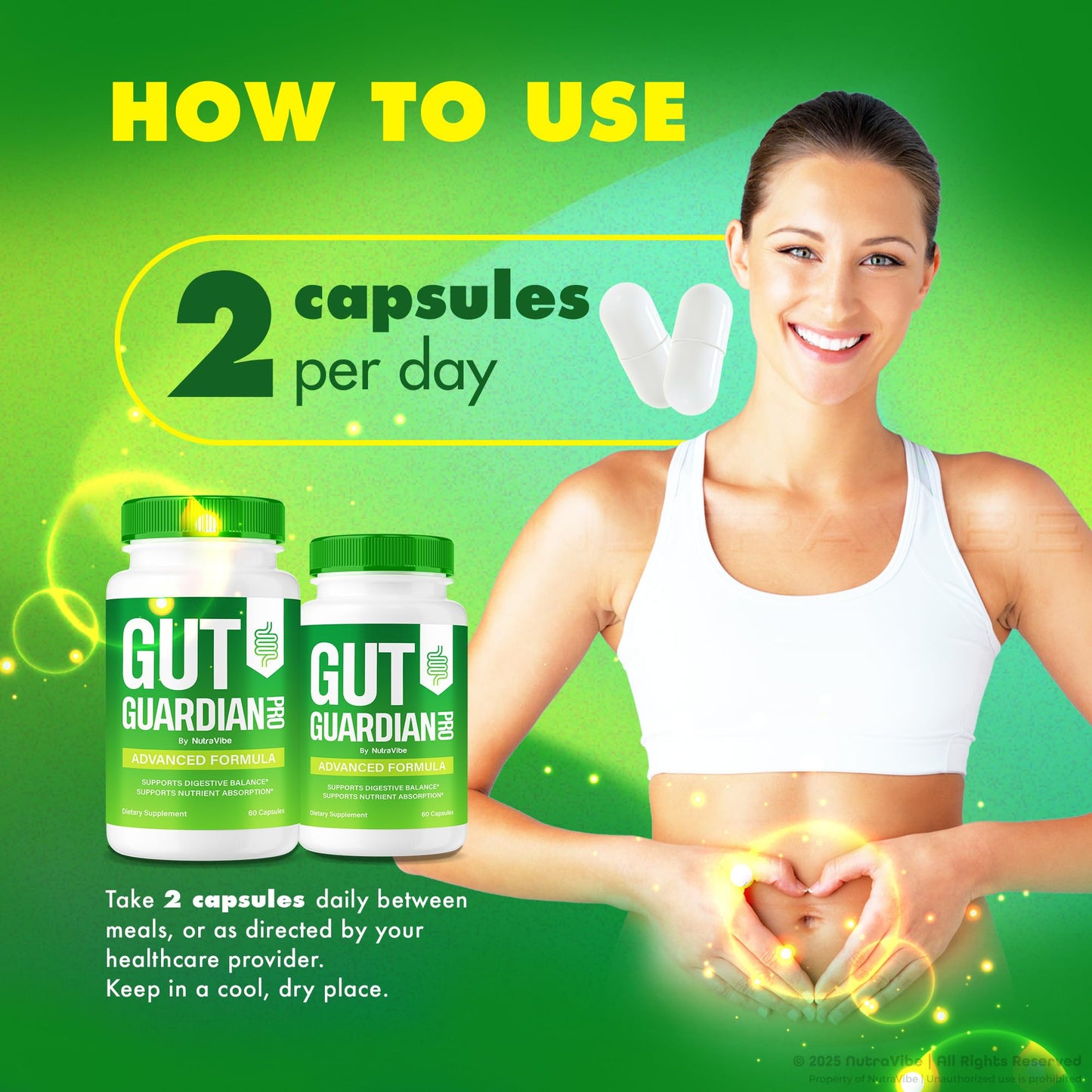 NutraVibe Gut Guardian Pro Capsules 60 Count