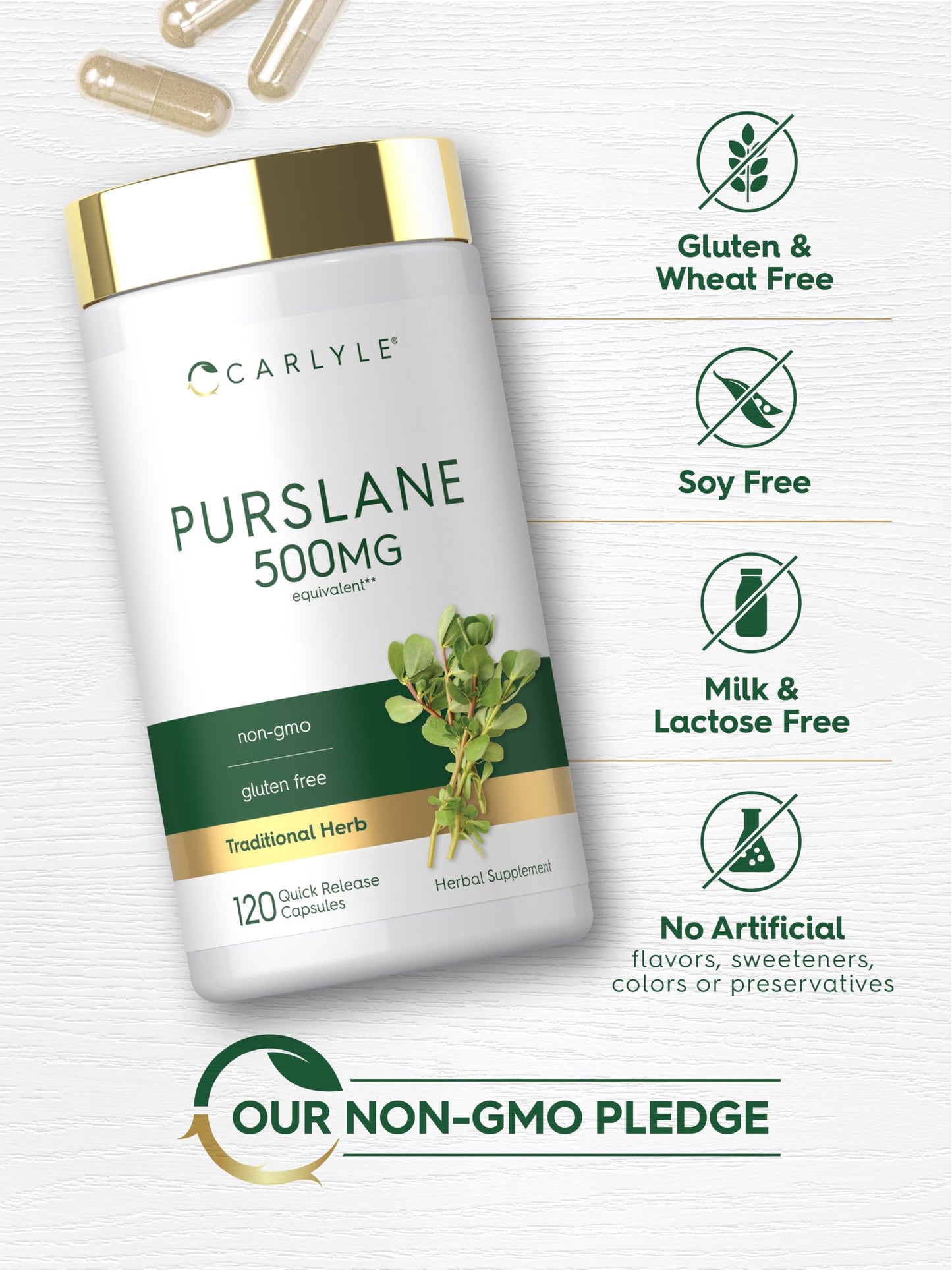 Carlyle Purslane Capsules 120 Count