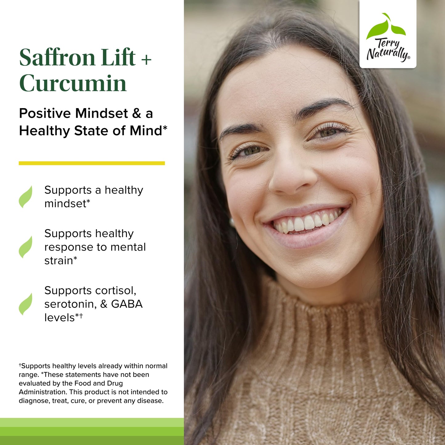 Terry Naturally Saffron Lift + Curcumin, 60 Capsules