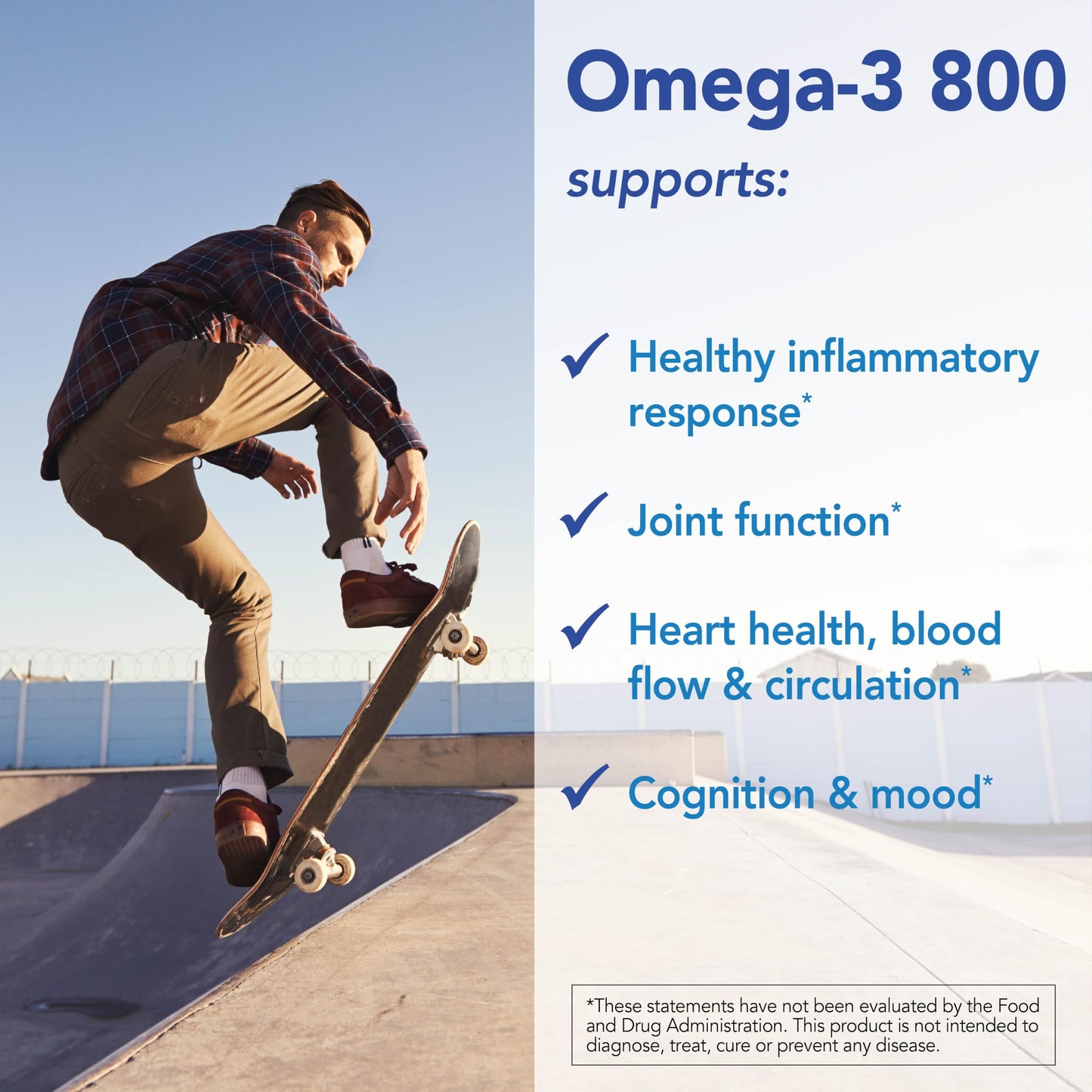 Patient One Omega-3 800 mg Fish Oil with EPA & DHA Softgel 120 Count