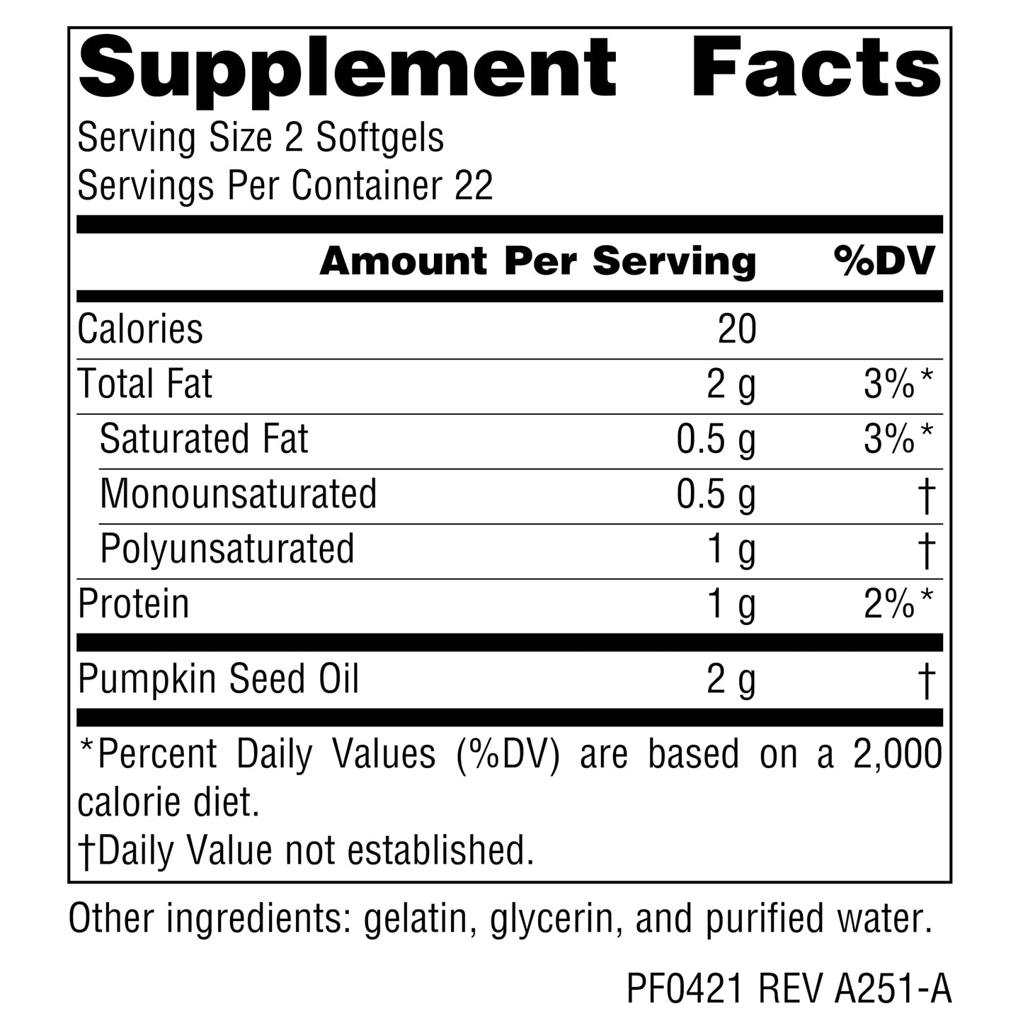 Planetary Herbals Pumpkin Seed Oil Softgels 45 Count