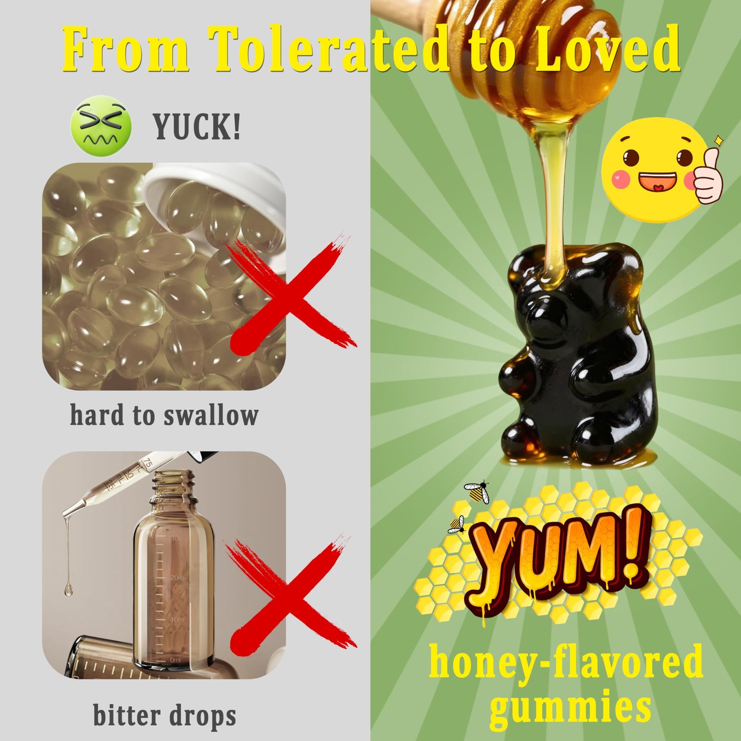 SUGAWITA Oil of Oregano with Black Seed Oil + Vitamin D3 3-in-1 Gummies, 120 Gummies