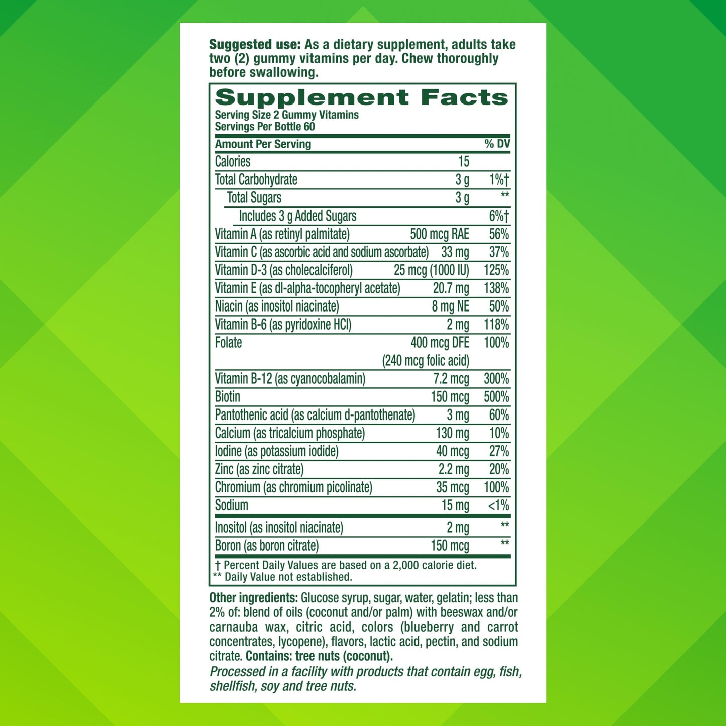 Vitafusion Adult Gummy Vitamins for Women, Gummy, 120 Count
