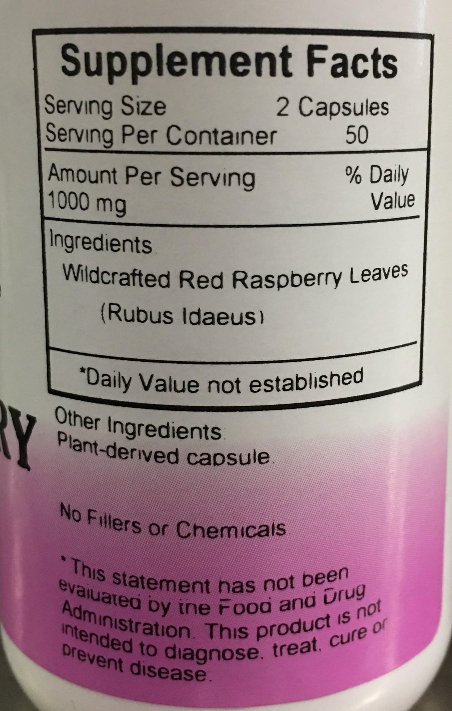 Christopher's Original Formulas Red Raspberry Leaves 450 mg Capsules 100 Vegetarian Capsules