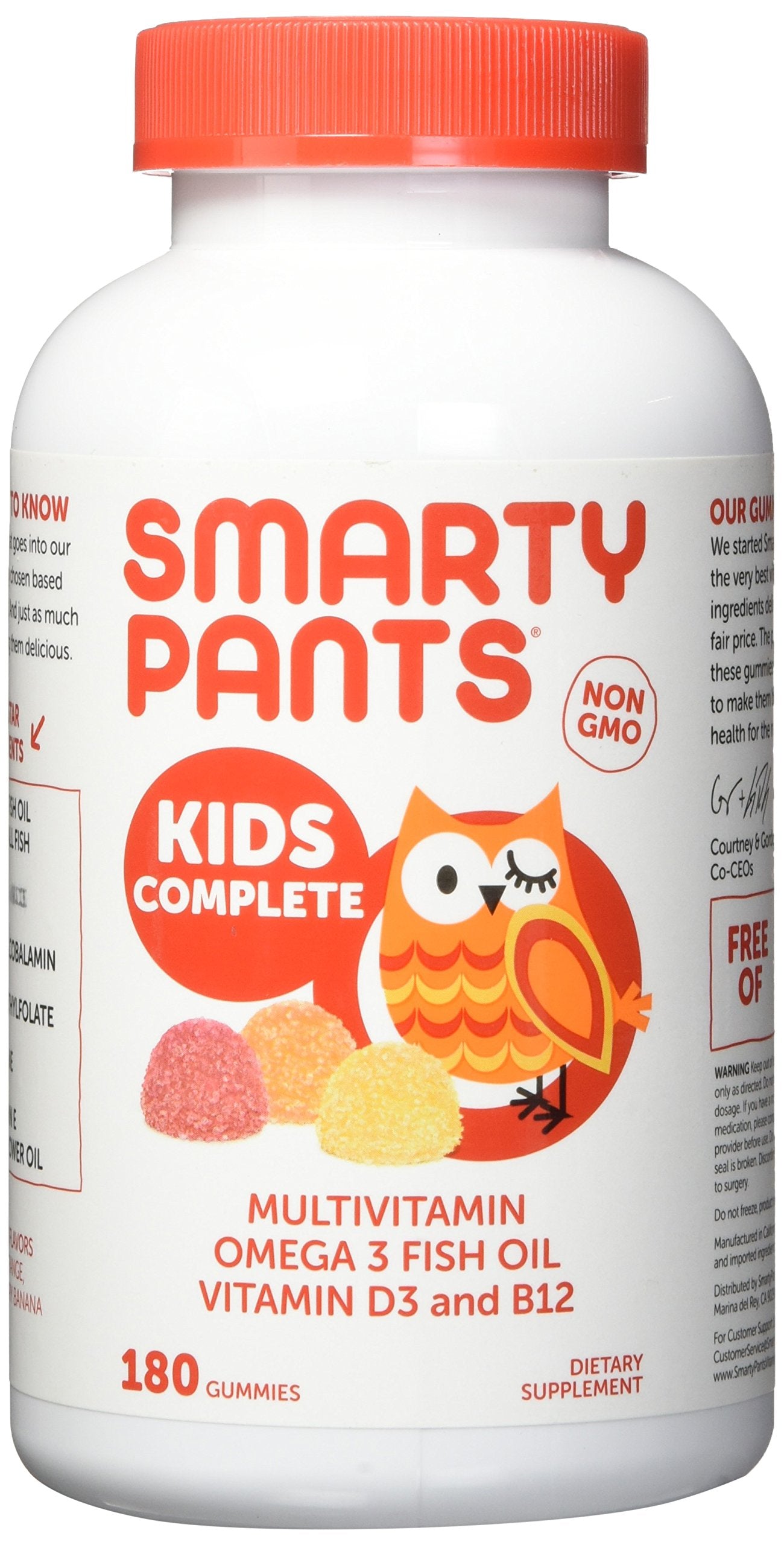 SmartyPants Kids Complete Multivitamin Gummy 180 Count