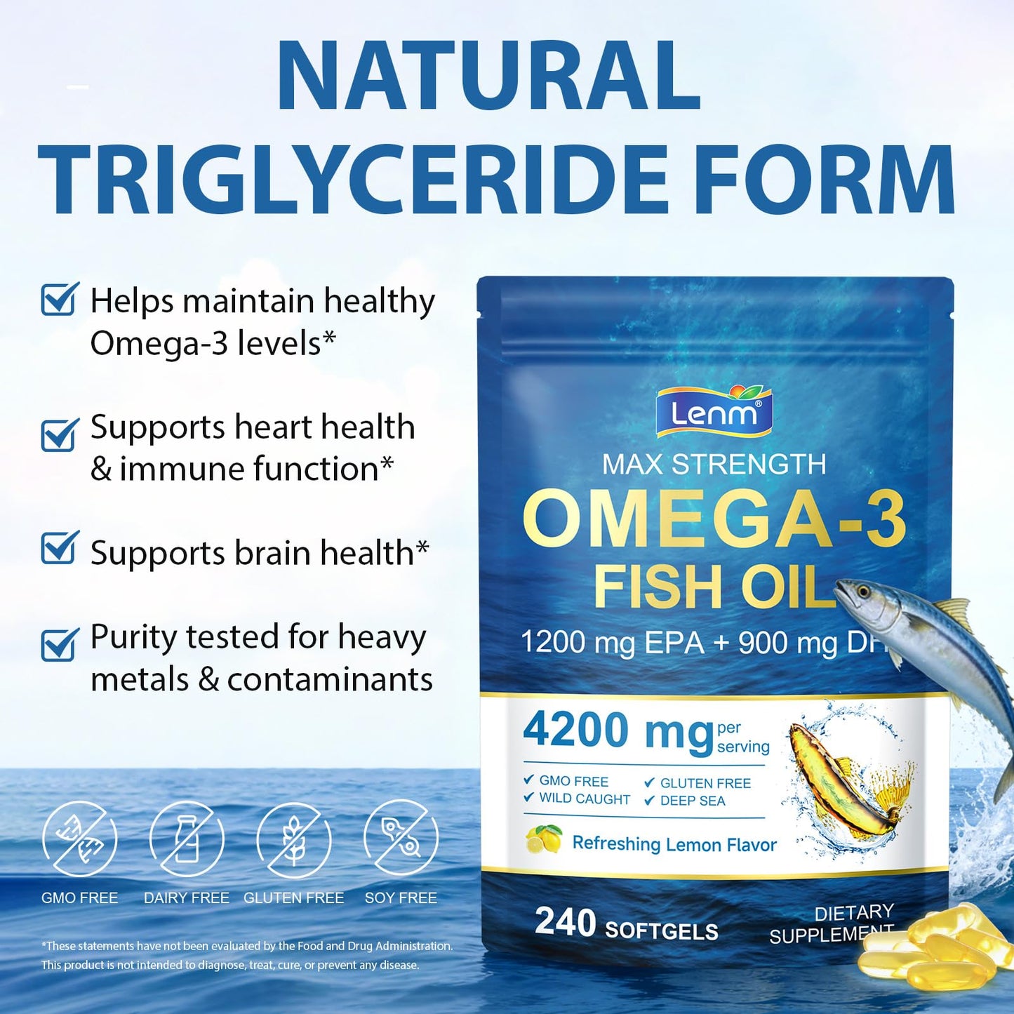 shwdppmy Omega-3 Fish Oil Triple Strength Softgel 240