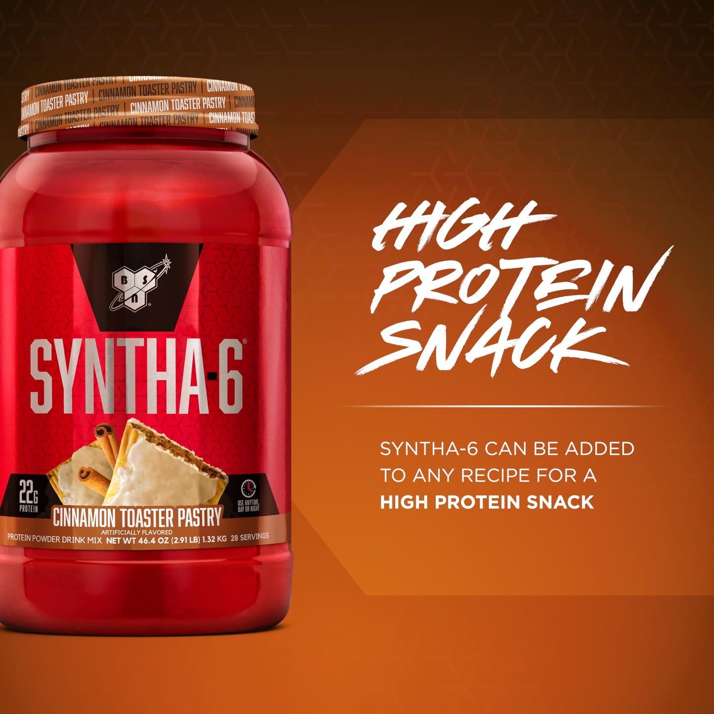 BSN SYNTHA-6 Premium Protein Powder Cinnamon Toaster Pastry, 28 Servings