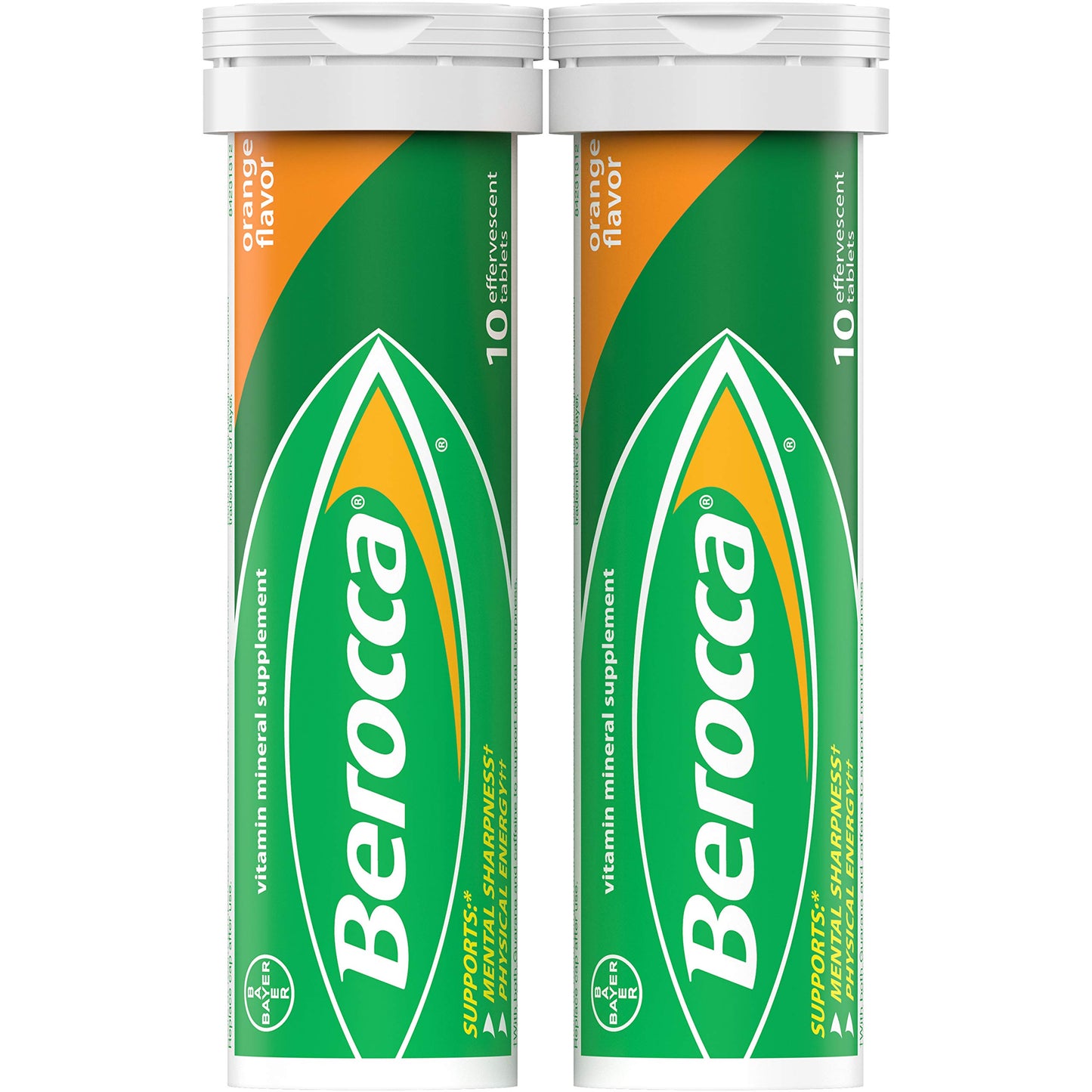 Berocca Energy Vitamin Supplement for Mental Sharpness and Physical Energy Support, Effervescent Tablets, 20 Count
