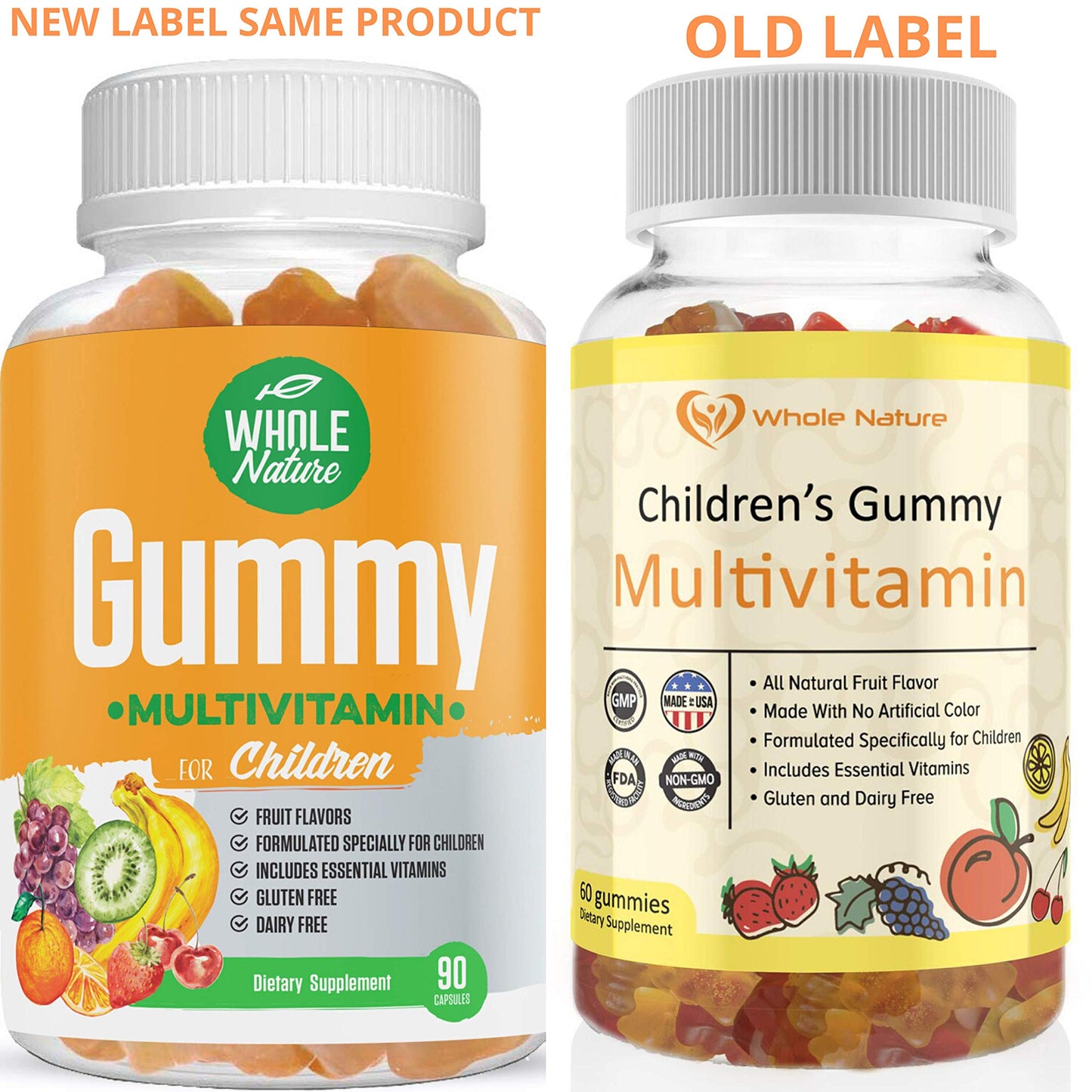 Whole Nature Kids Gummy Multivitamin Complete Daily Essentials 90 Gummies