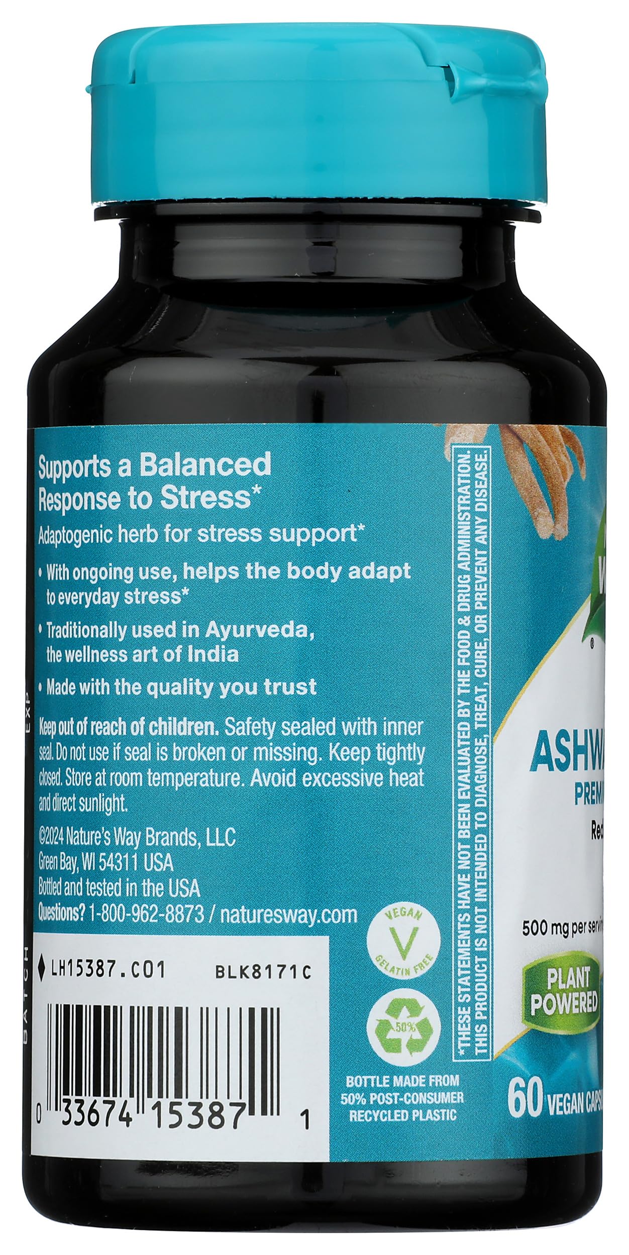 Nature's Way Ashwagandha Capsules, 60 Count