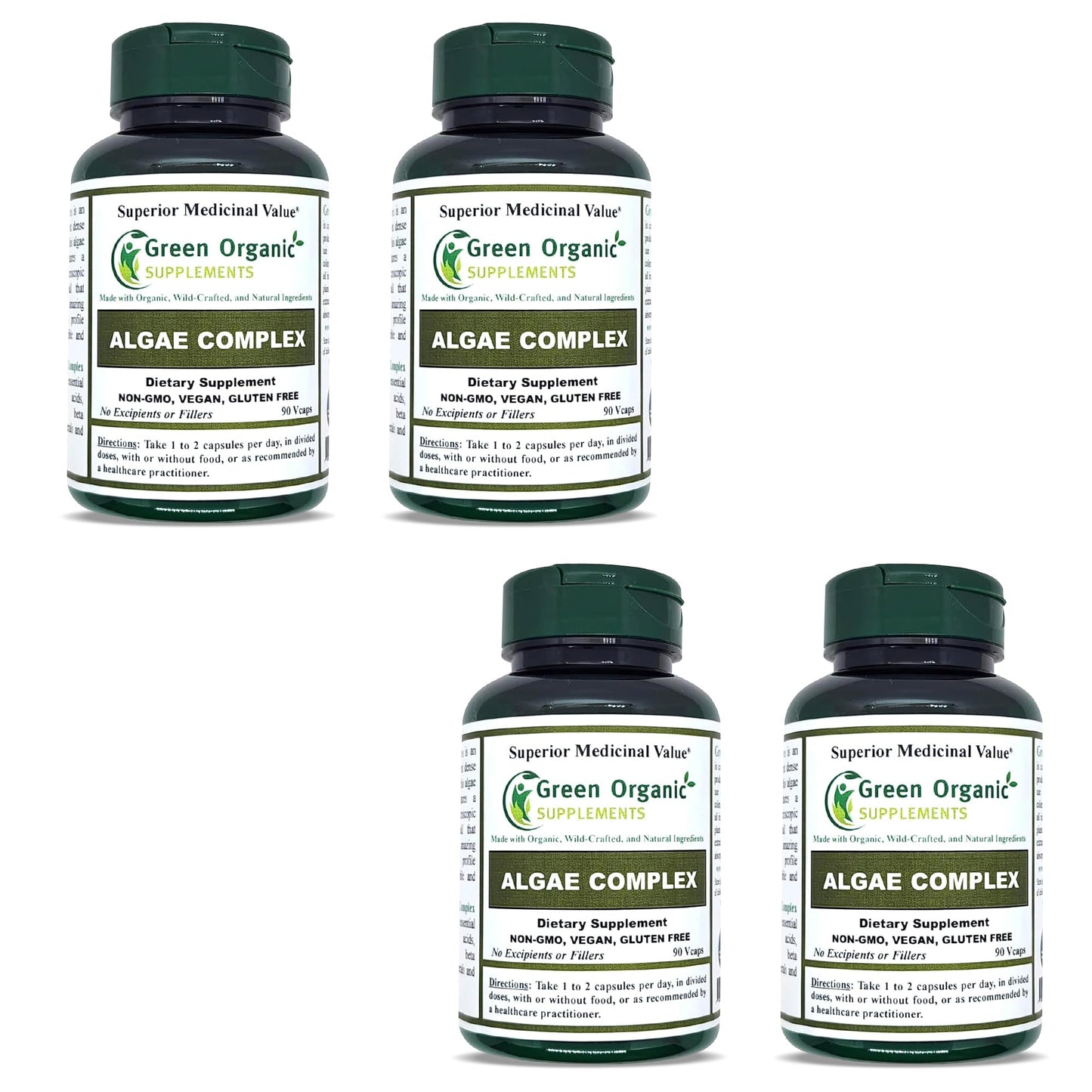 Green Organic Supplements Chlorella Tablets, 90 Tablets